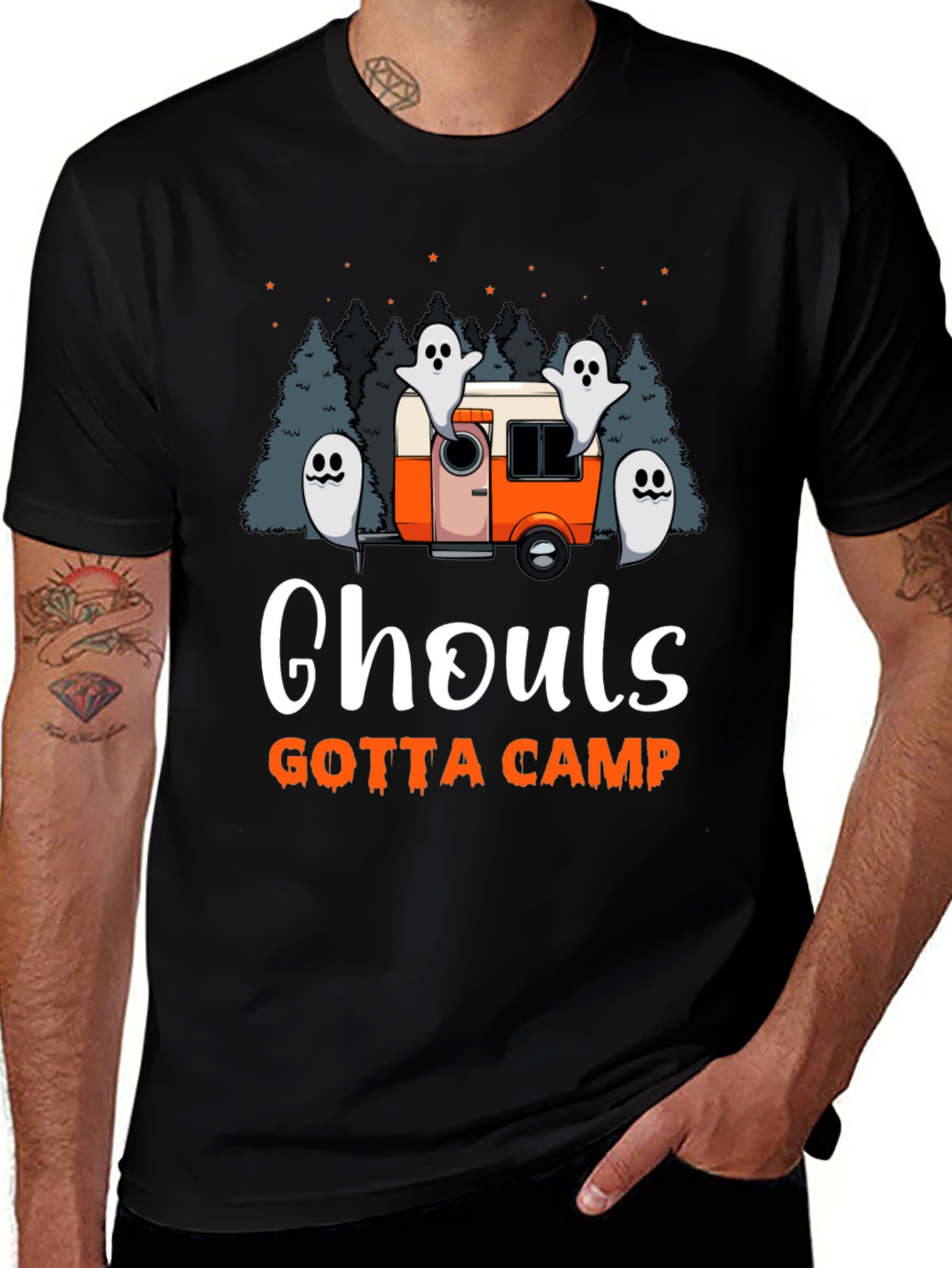 Variant 18 of Ghouls Gotta Camp Halloween T-Shirt