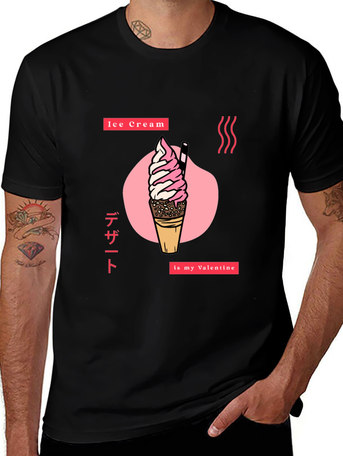 Variant 10 of Ice Cream Valentine Graphic Tee