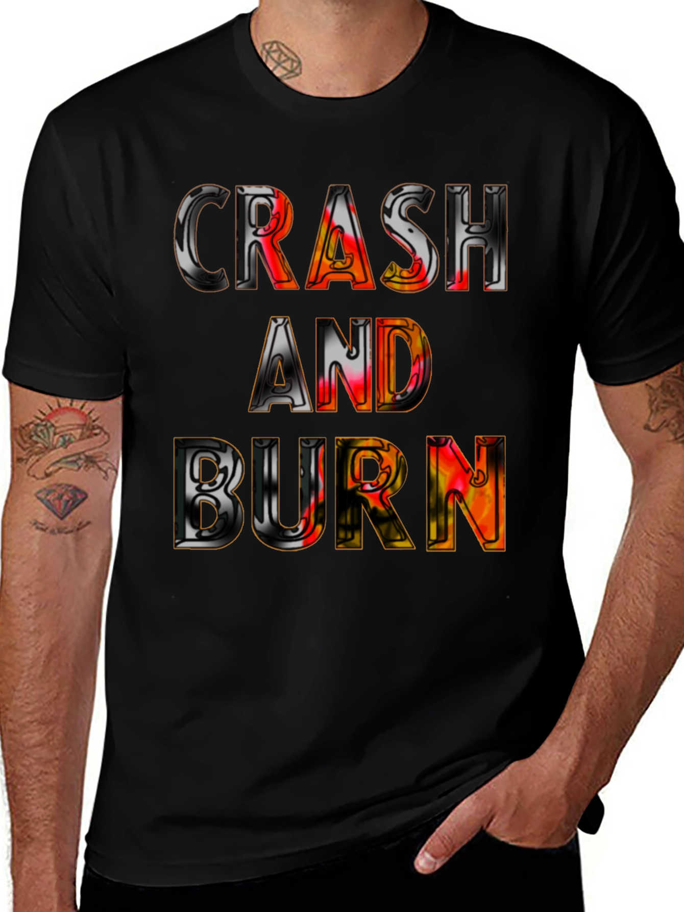 Variant 6 of Crash and Burn Graphic Tee