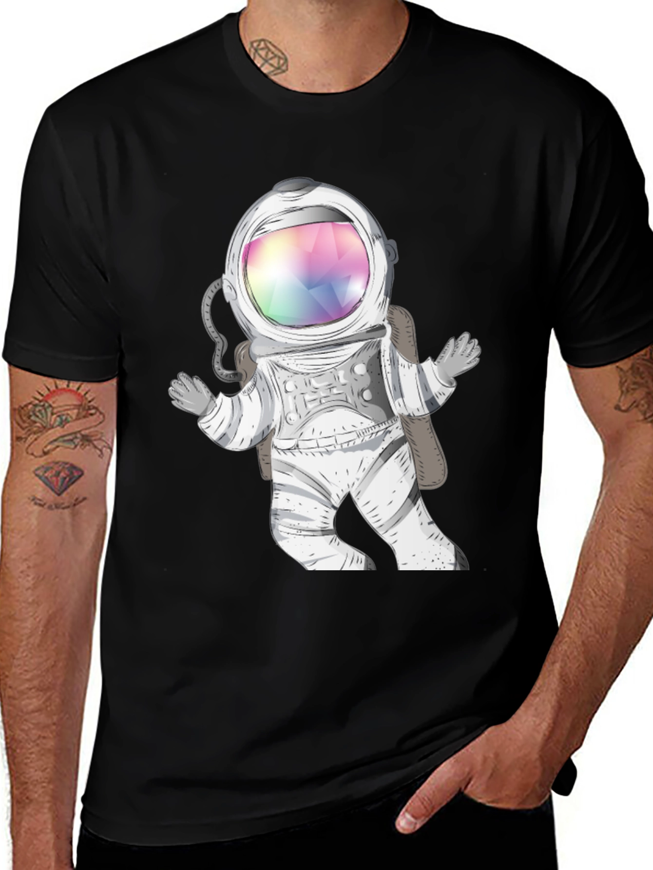 Astronaut Graphic Print T-Shirt
