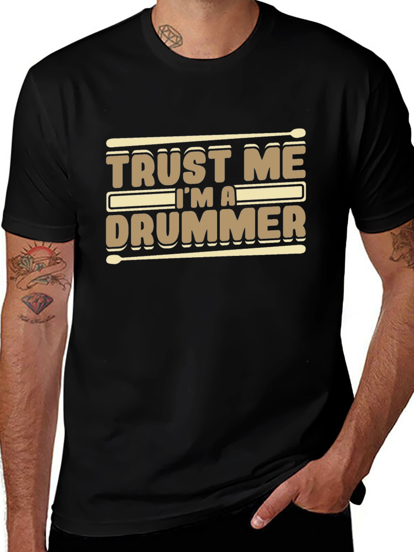 Variant 7 of Trust Me I'm A Drummer T-Shirt