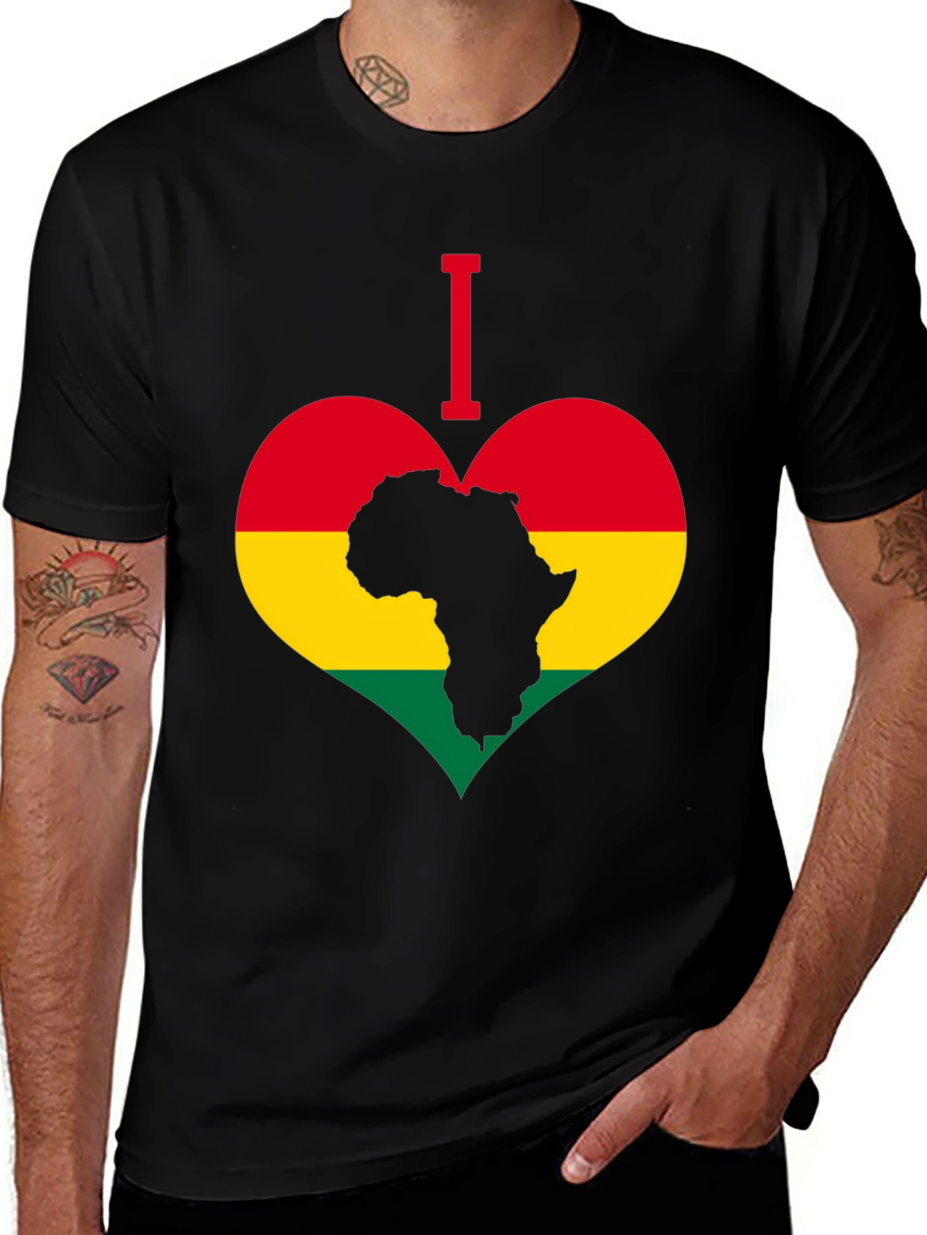 Variant 29 of I Love Africa T-Shirt
