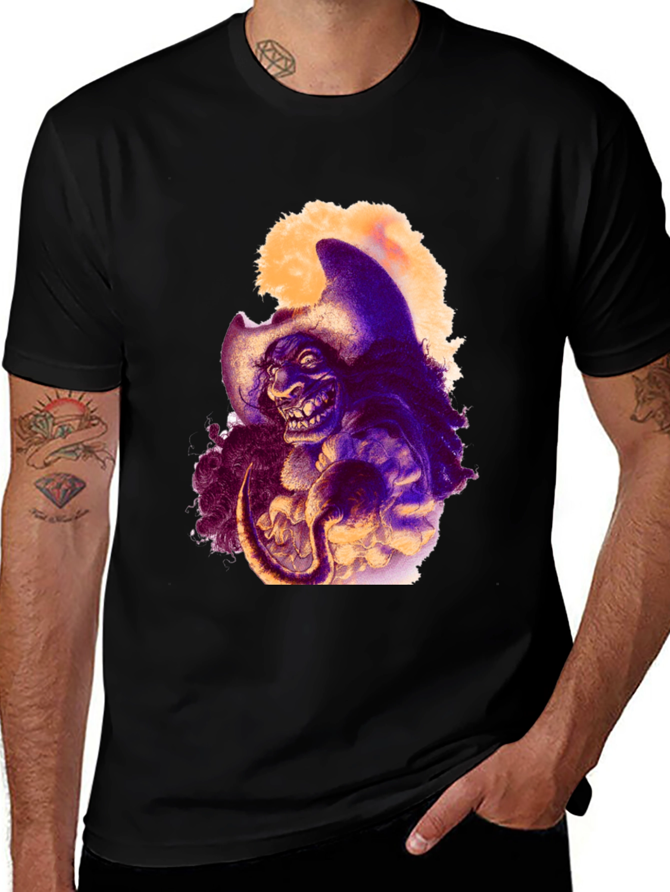 Variant 13 of Creepy Cartoon Pirate Graphic T-Shirt