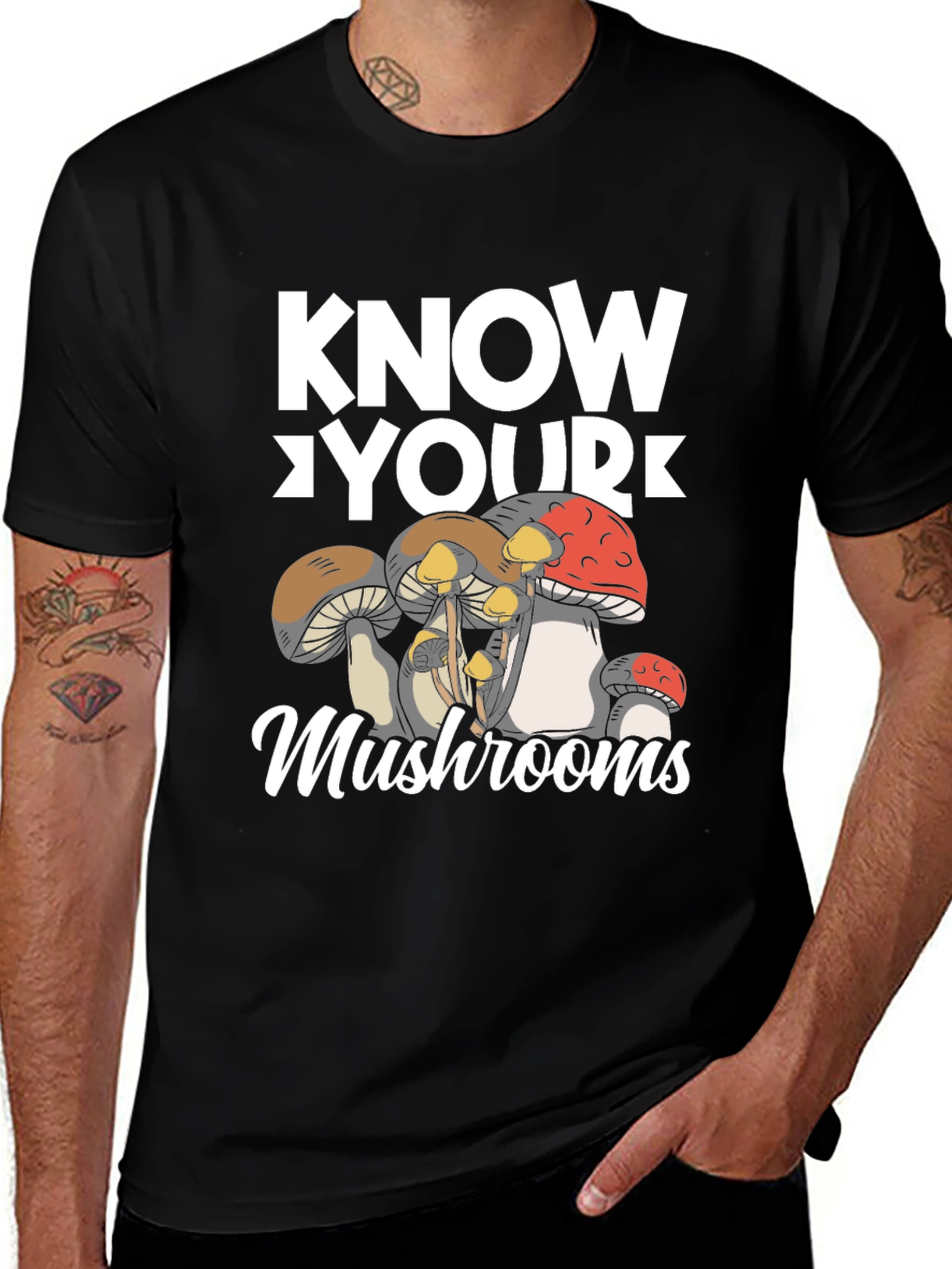 Variant 10 of Know Your Mushrooms Graphic T-Shirt