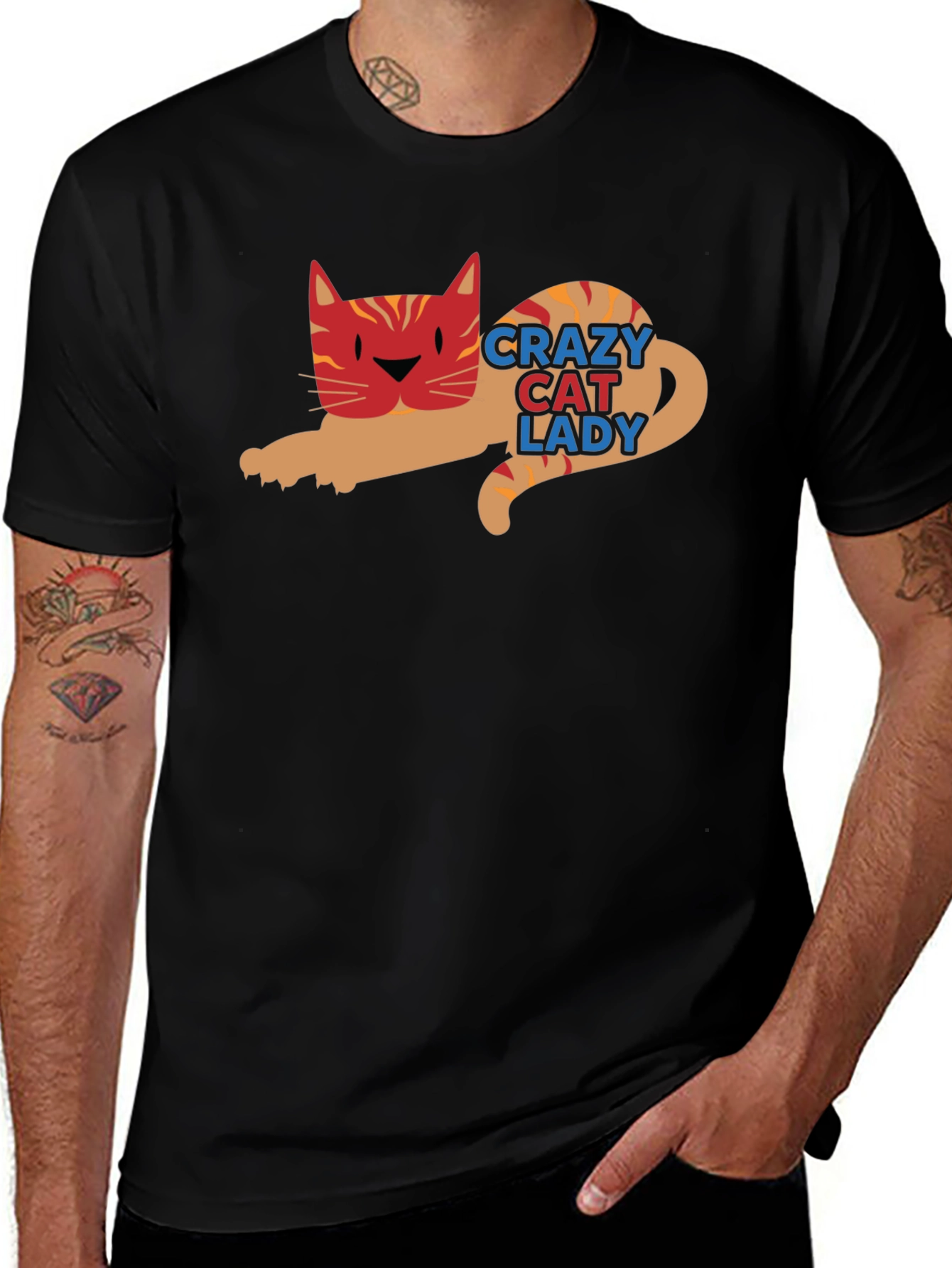 Variant 12 of Crazy Cat Lady Graphic Tee
