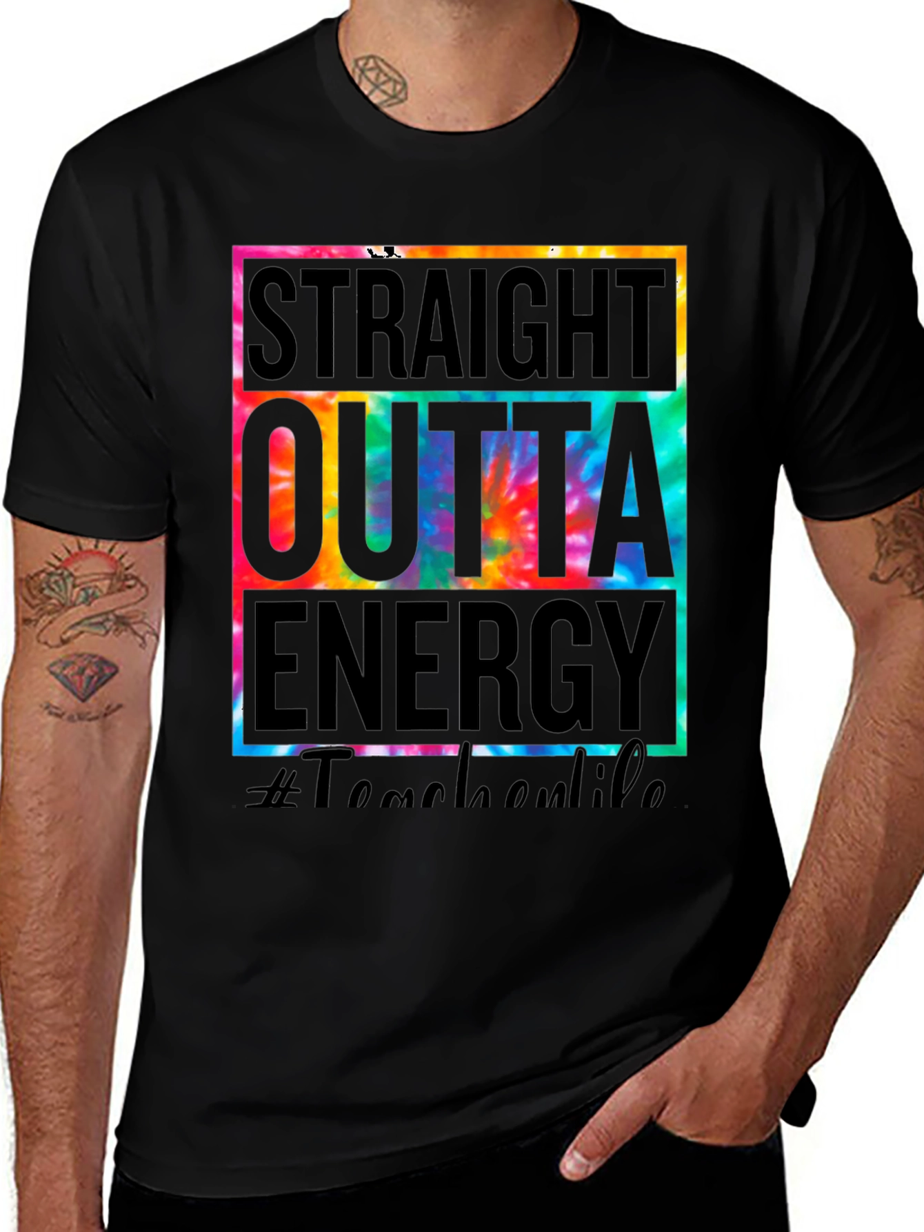 Variant 16 of Straight Outta Energy Graphic Tee
