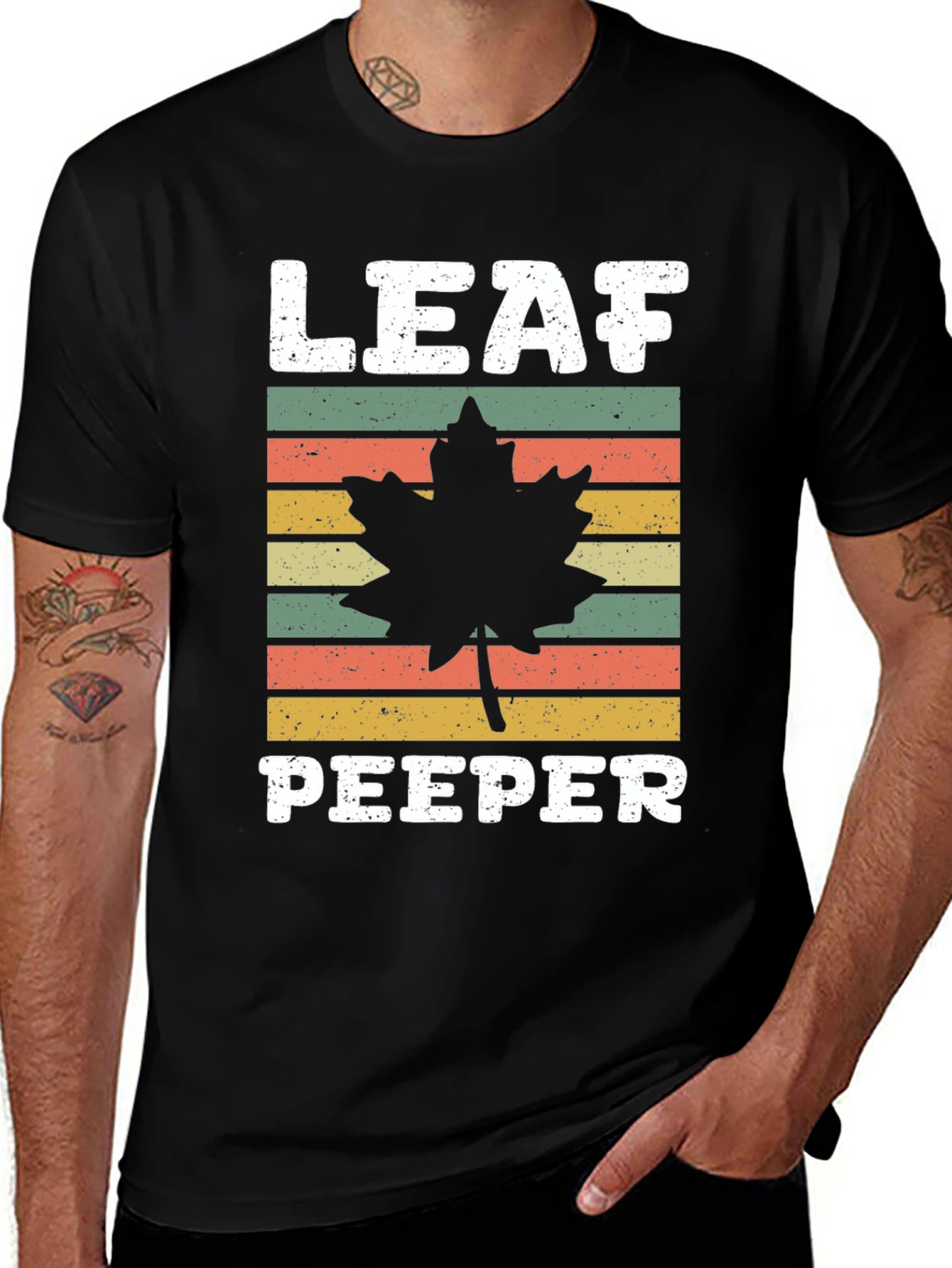 Variant 5 of Leaf Peeper Graphic Tee - Autumn Vibes