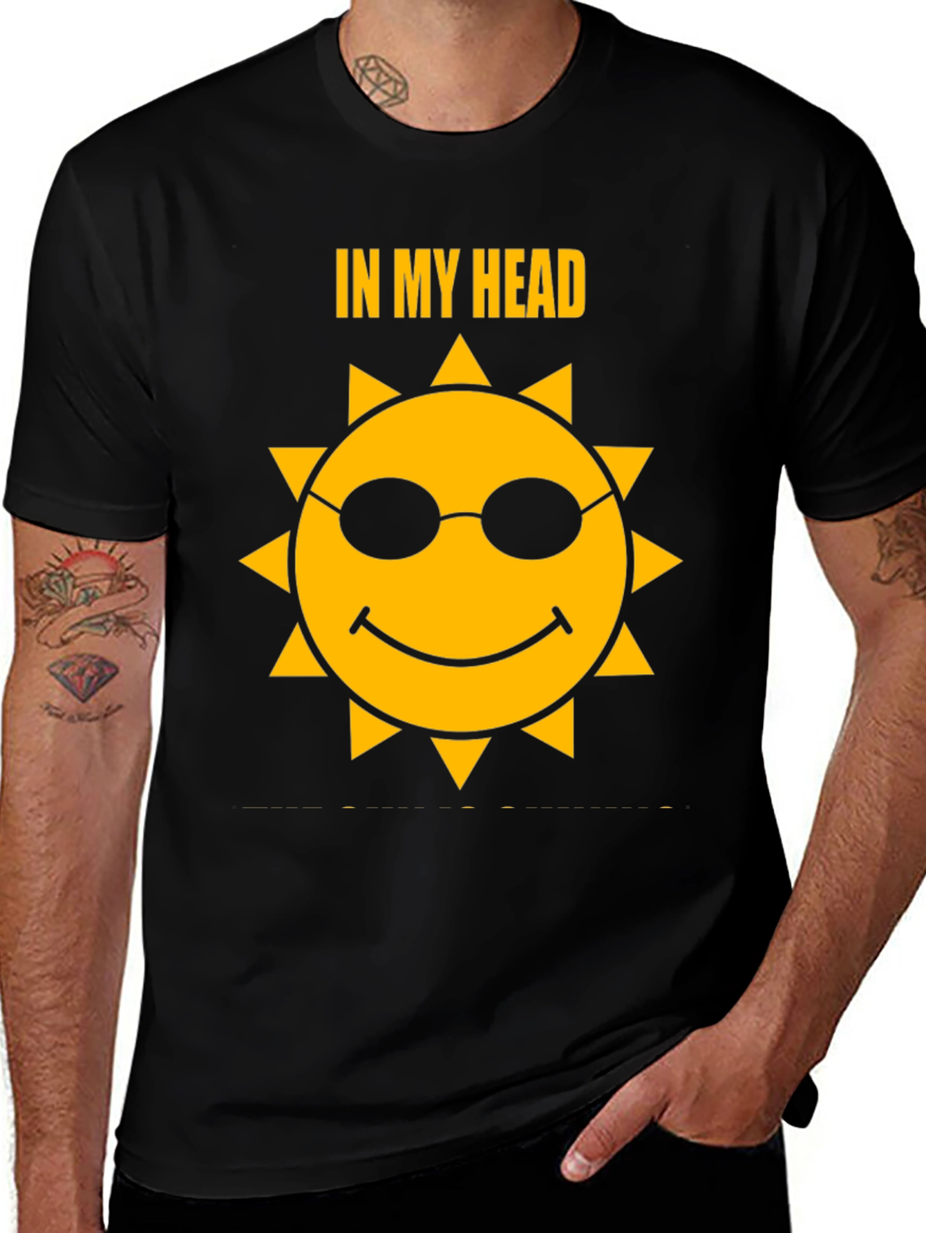 Variant 17 of Head In The Clouds T-Shirt - Cool Sun Design