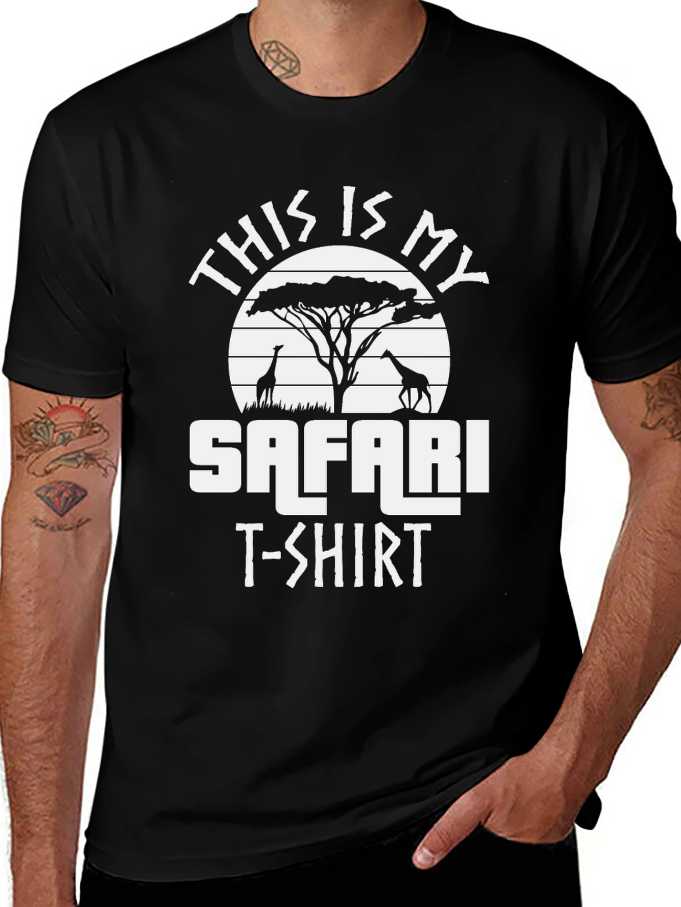 Variant 6 of Safari T-Shirt | Giraffe Lover Tee | Africa Trip Shirt