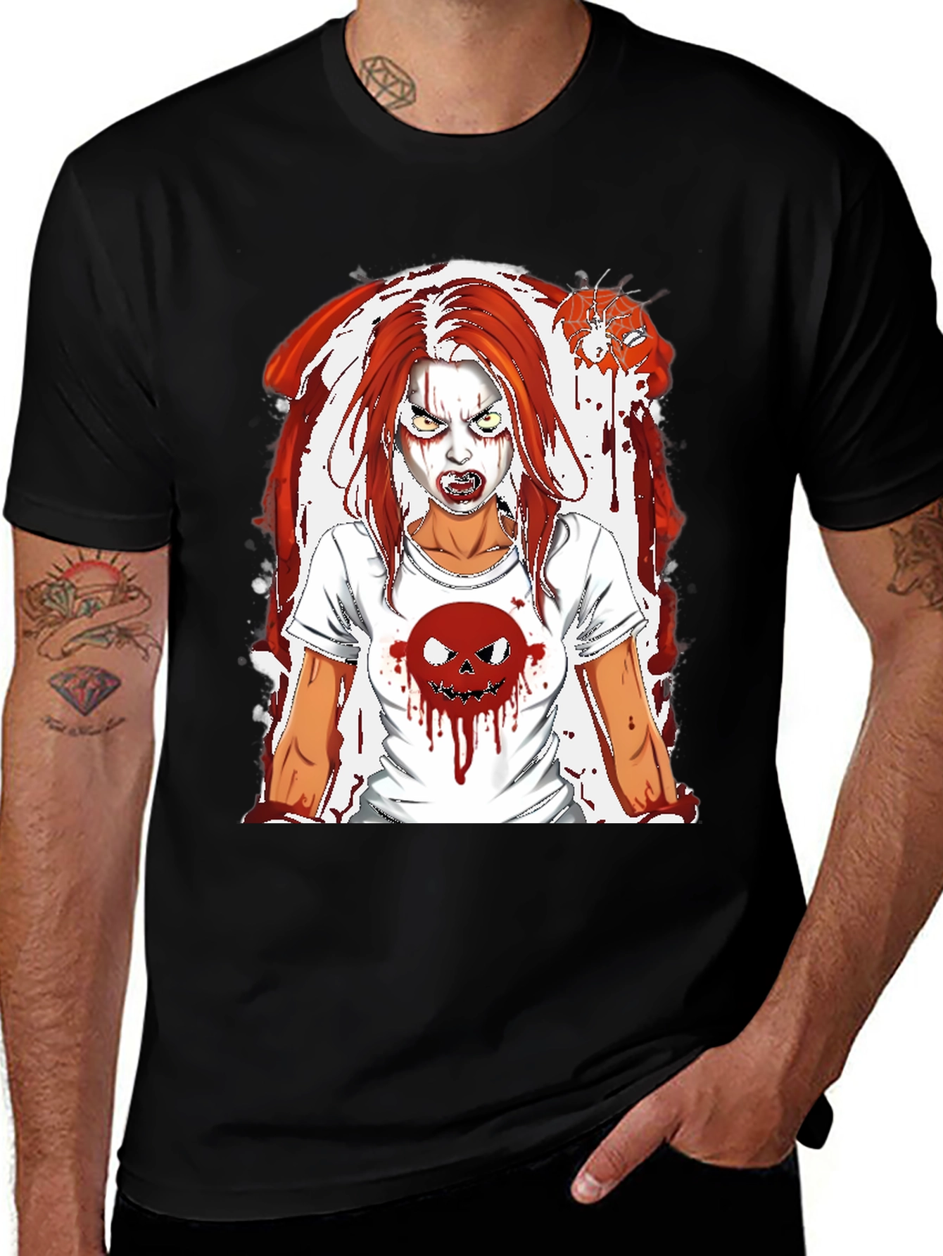Variant 23 of Creepy Clown Girl Graphic T-Shirt
