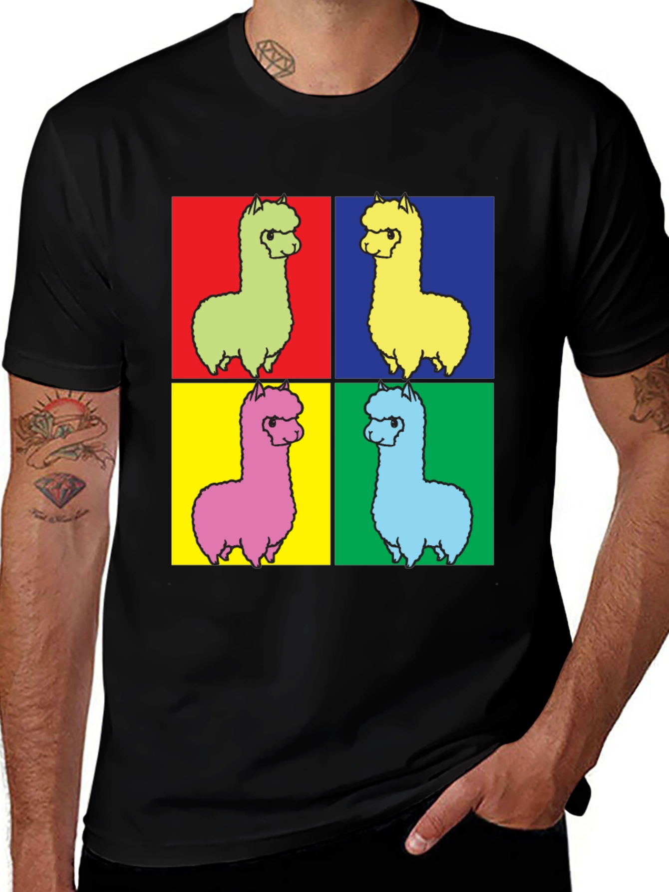 Pop Art Alpaca T-Shirt
