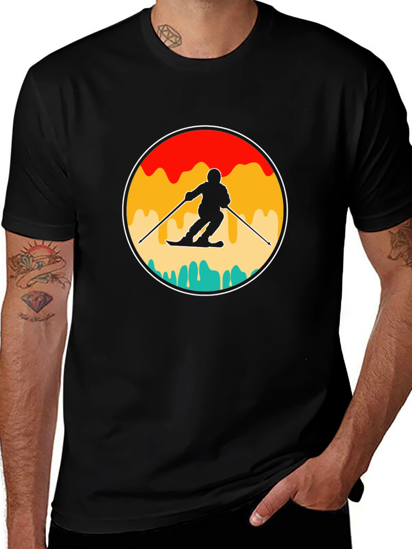 Variant 6 of Retro Ski T-Shirt - Vintage Style