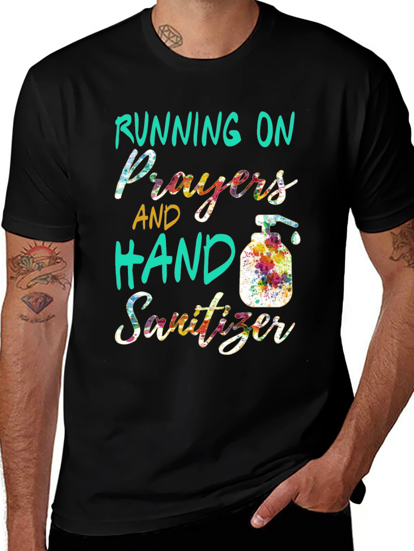 Running on Prayers and Hand Sanitizer T-Shirt
