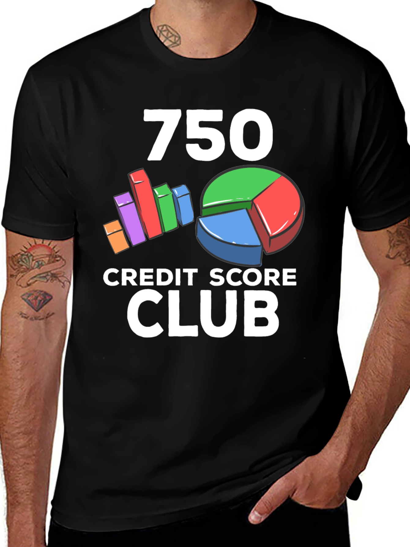 Variant 8 of 750 Credit Score Club Graphic Tee