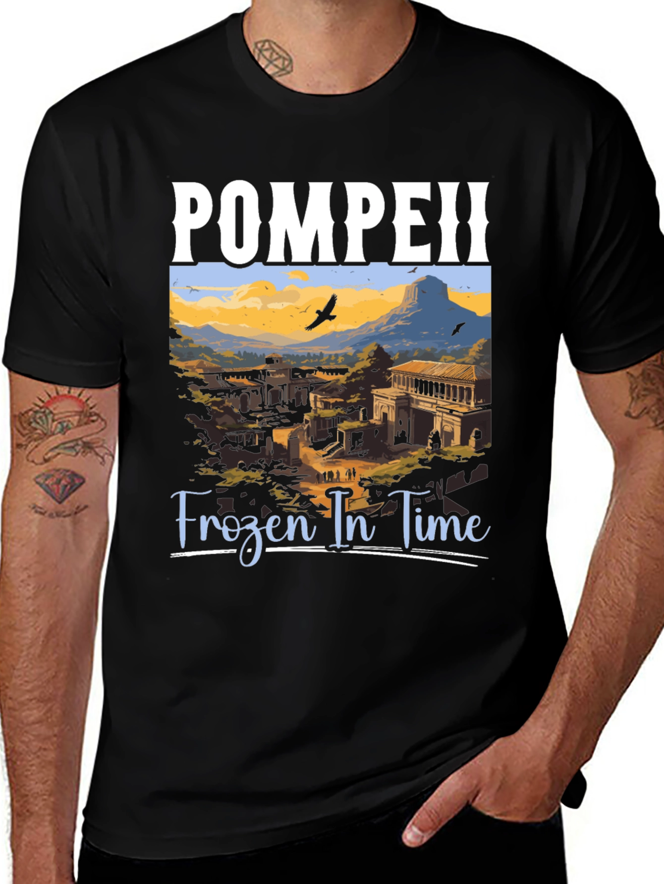 Variant 18 of Pompeii Frozen in Time Graphic Tee