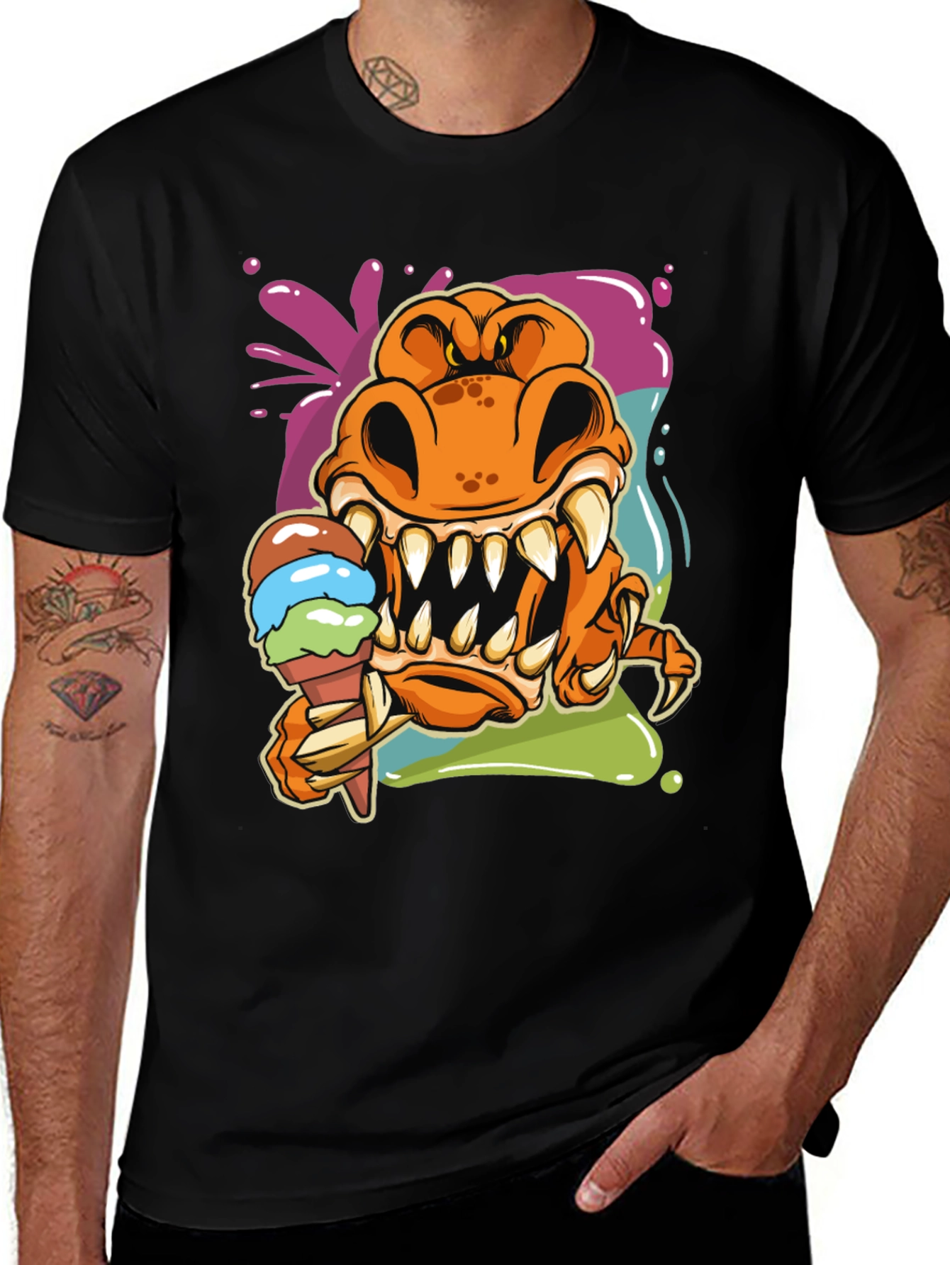 Variant 26 of Monster Ice Cream Graphic Tee