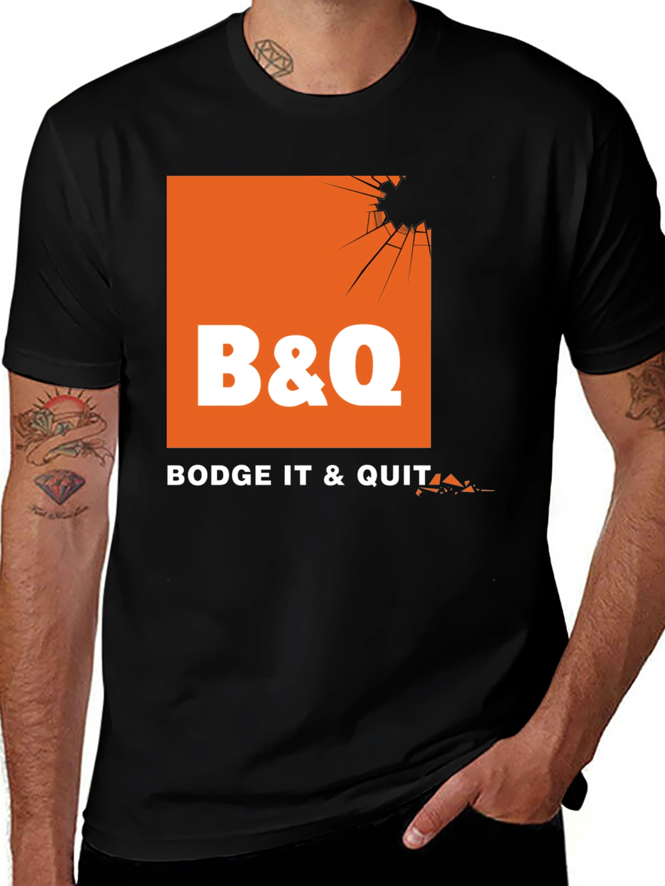 Variant 12 of Bodge It & Quit T-Shirt - Novelty Slogan Tee