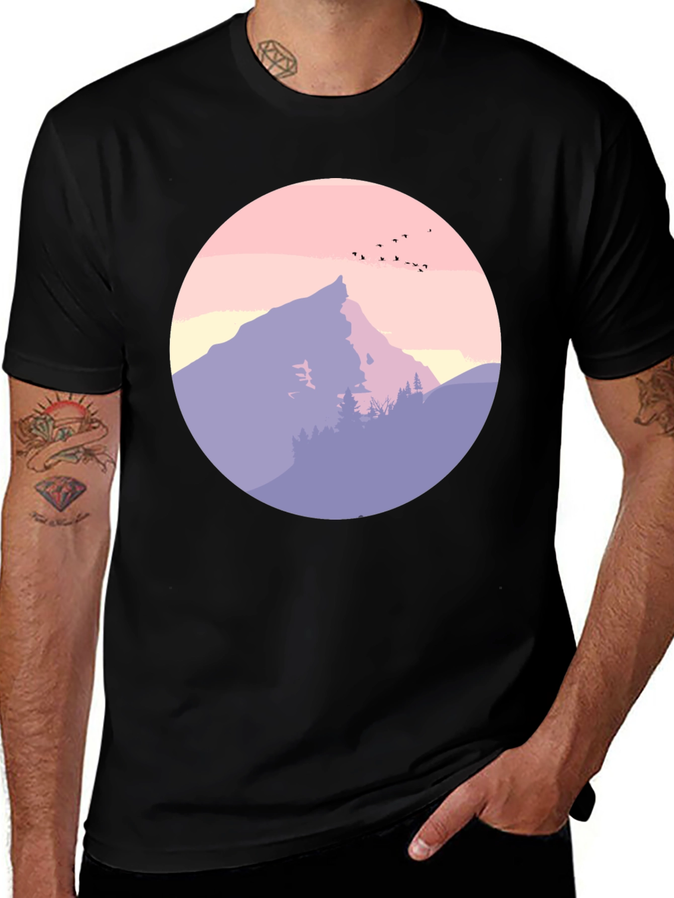 Variant 19 of Mountain Graphic Tee - Nature Inspired Style