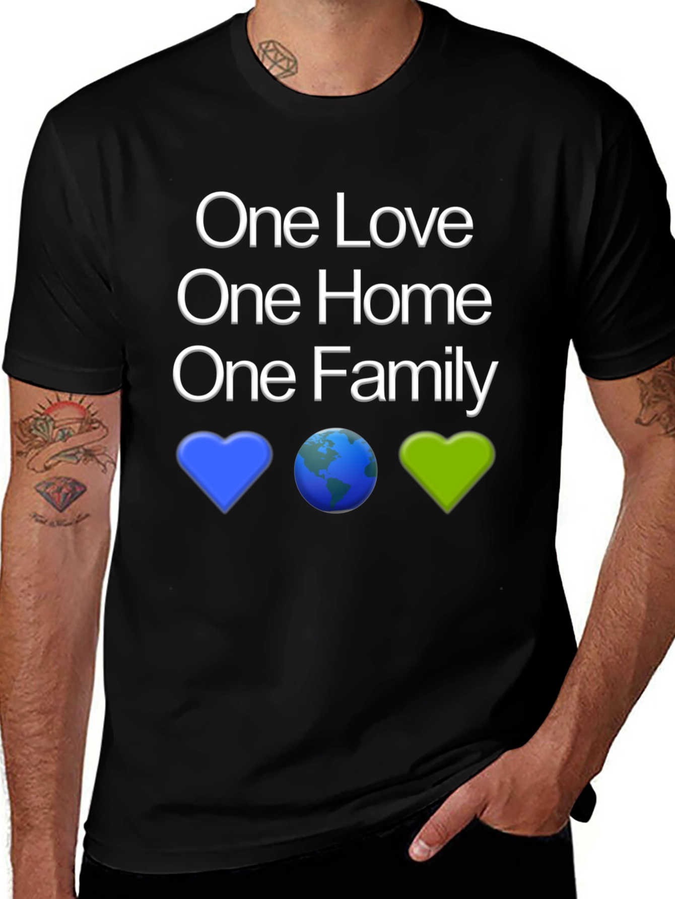 Variant 9 of One Love Family Graphic Tee