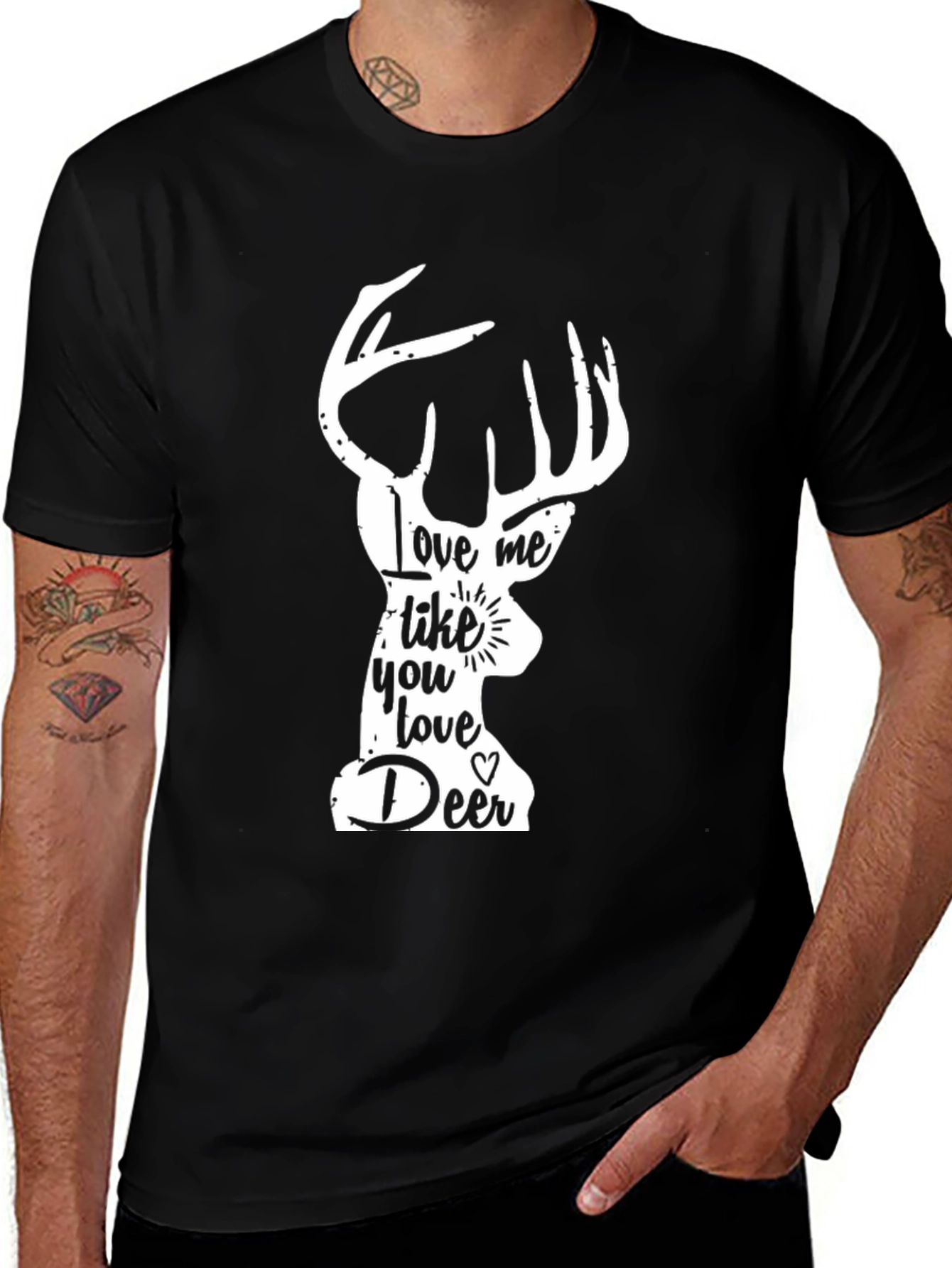 Variant 15 of Love Me Like You Love Deer Graphic Tee