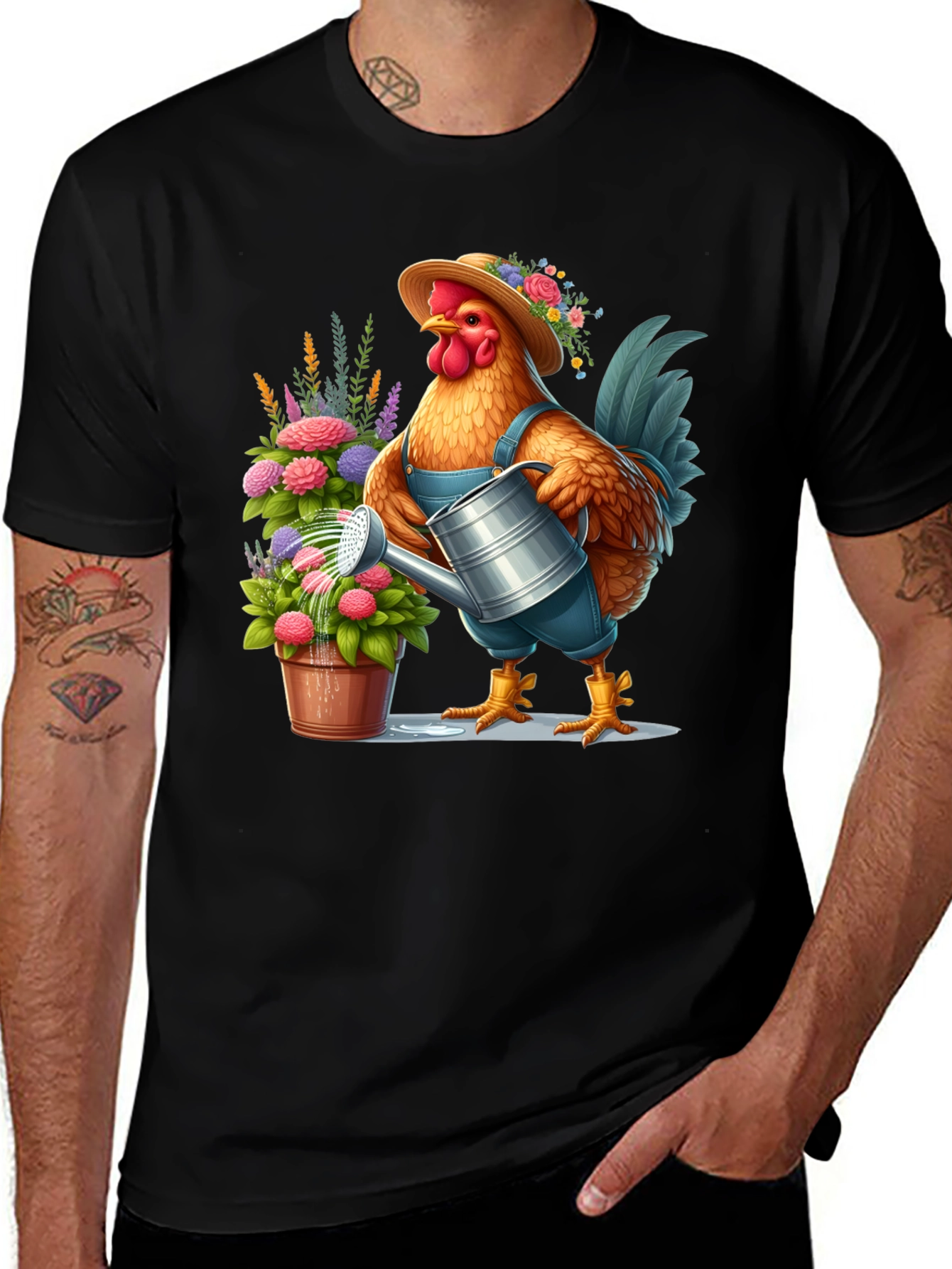 Variant 29 of Gardener Chicken Graphic T-Shirt