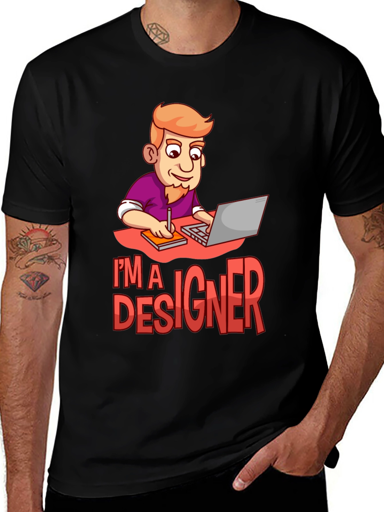 Variant 24 of I'm a Designer Graphic T-Shirt