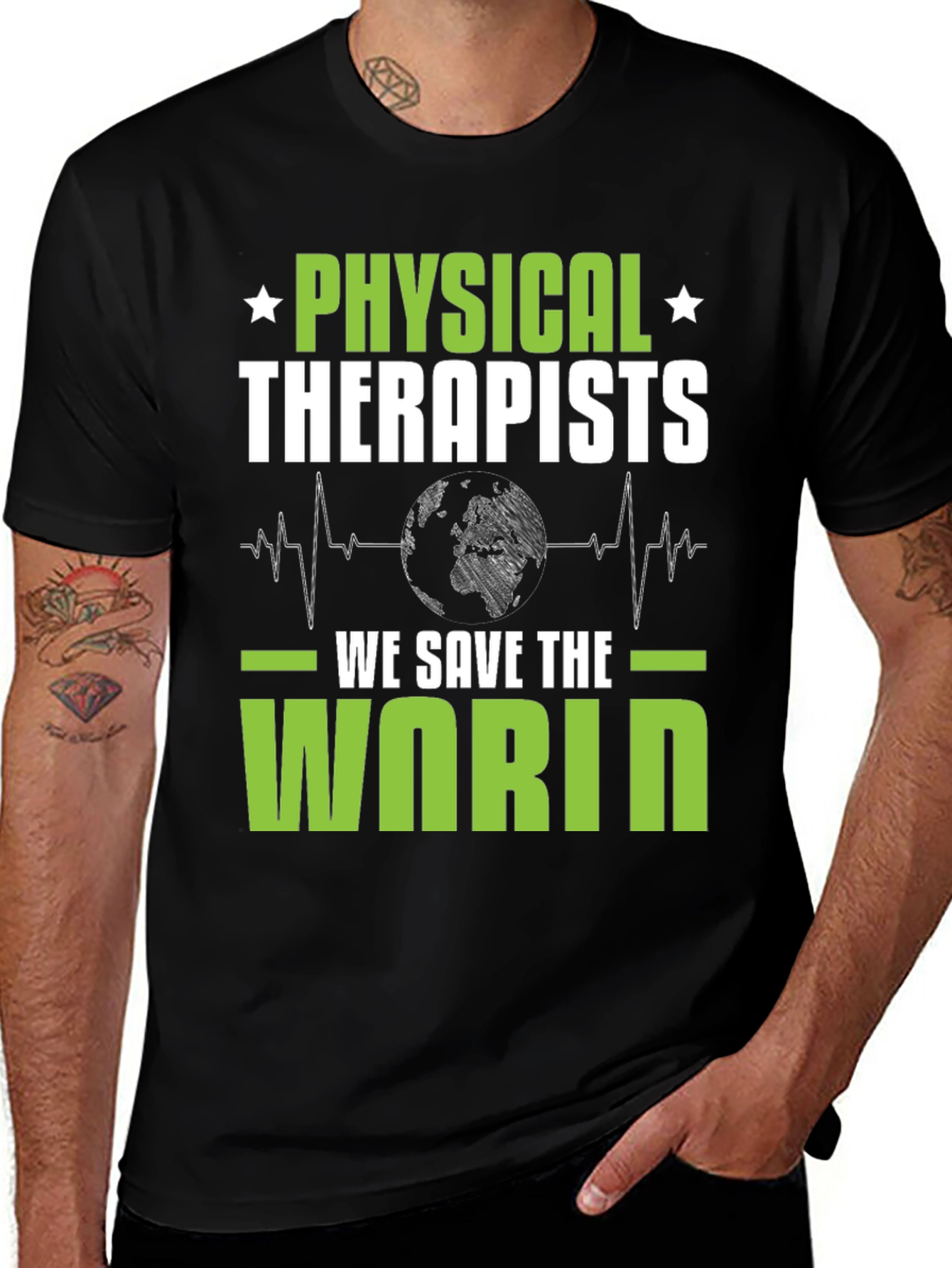 Variant 4 of Physical Therapists Save the World T-Shirt