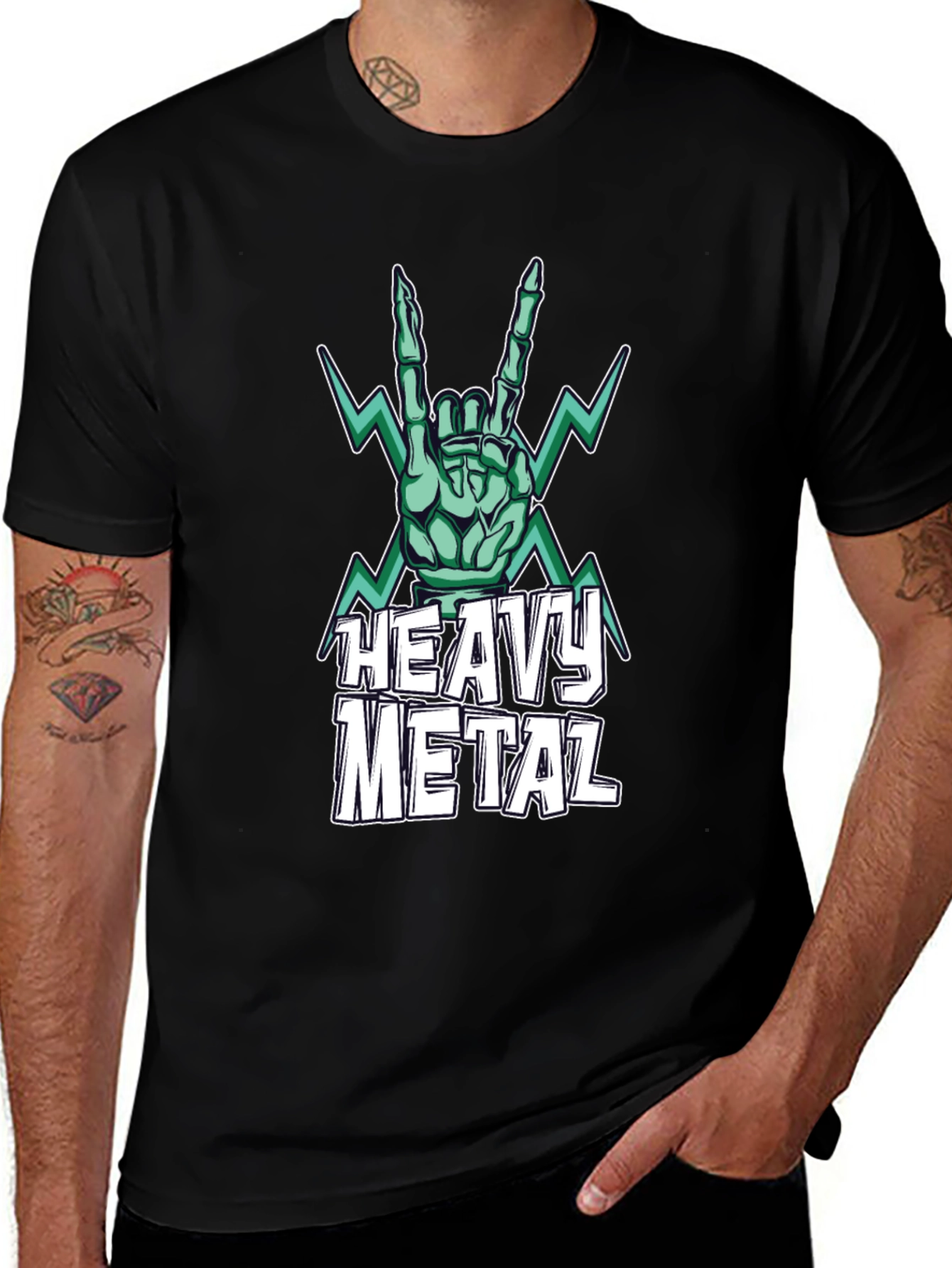 Variant 28 of Heavy Metal Graphic Print T-Shirt