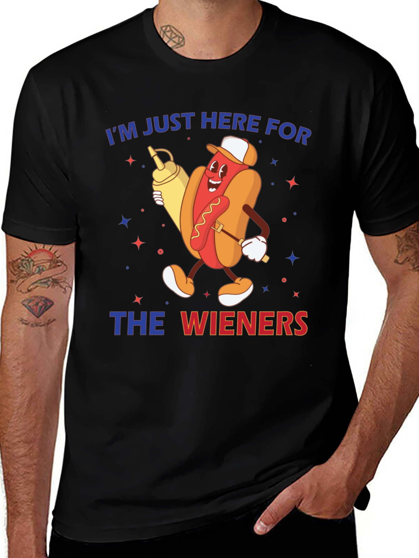 Variant 16 of I'm Just Here for the Wieners T-Shirt