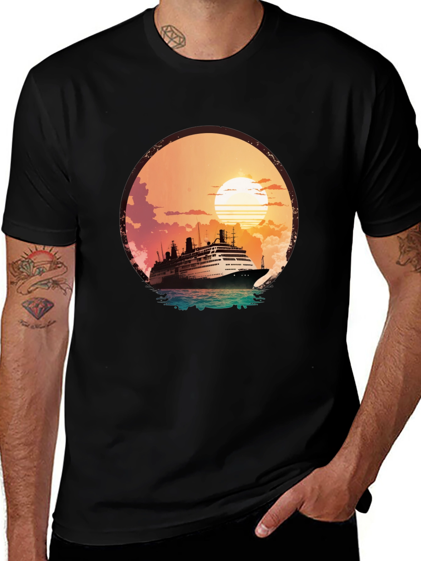 Variant 22 of Sunset Cruise Graphic T-Shirt