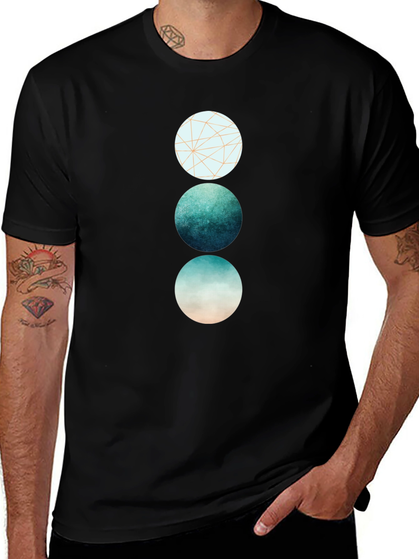 Variant 6 of Geometric Circle Graphic Tee