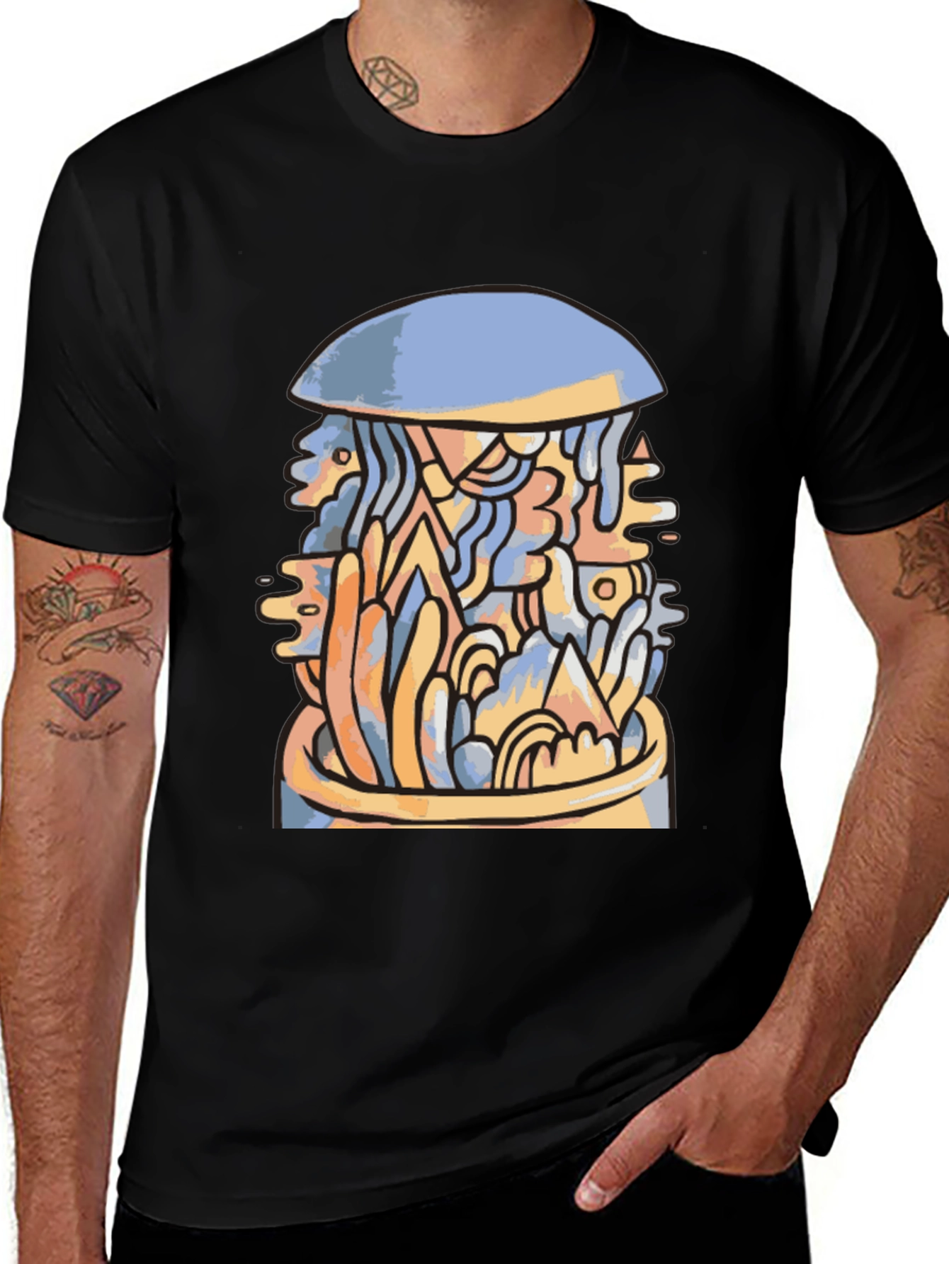 Variant 29 of Abstract Art Tee - Modern Graphic Design T-Shirt
