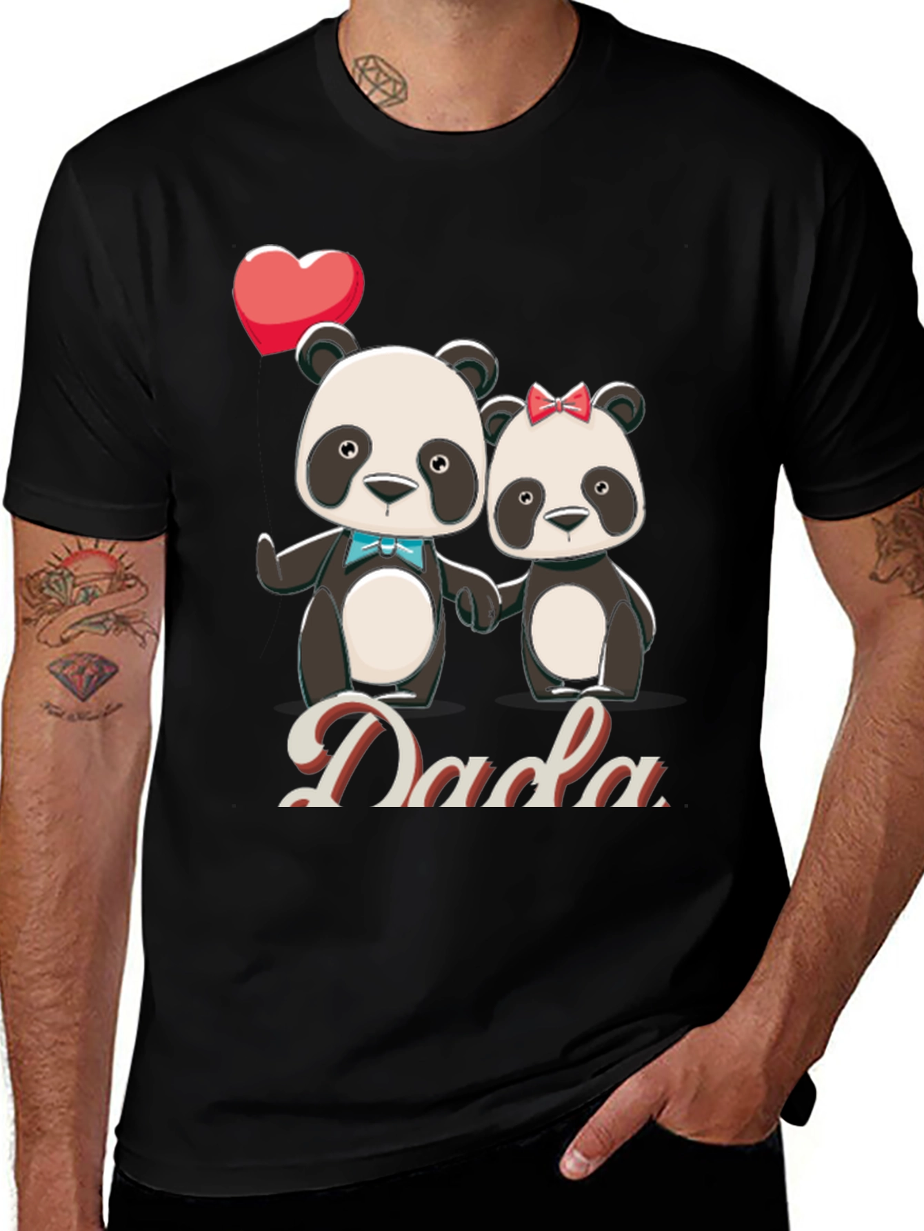 Variant 24 of Cute "Dada" Panda T-Shirt