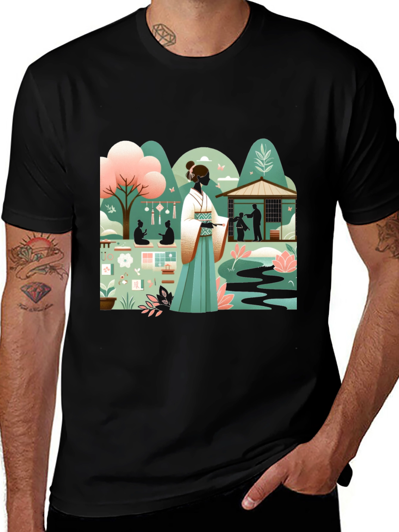 Japanese Garden Art Tee