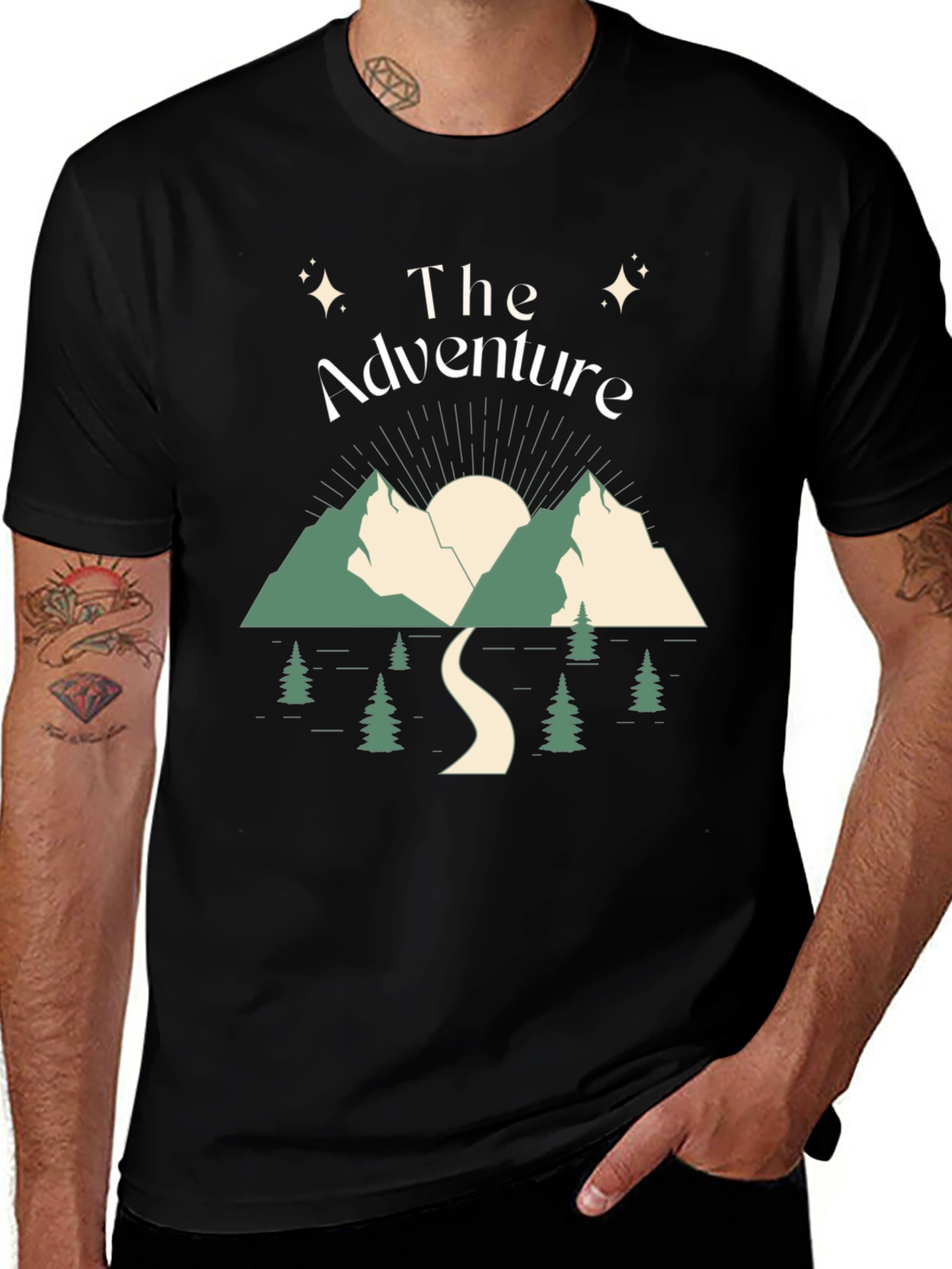 Variant 6 of Adventure Graphic Tee - Nature Inspired Design