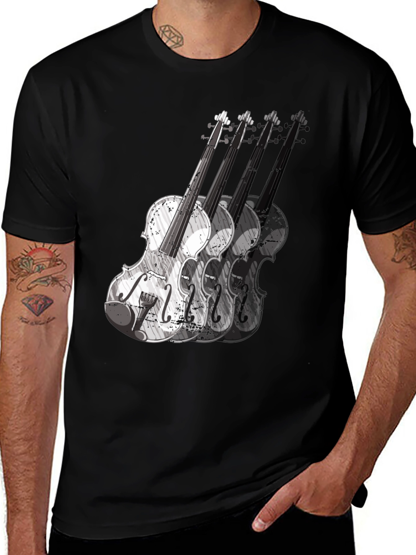 Variant 26 of Violin Graphic T-Shirt