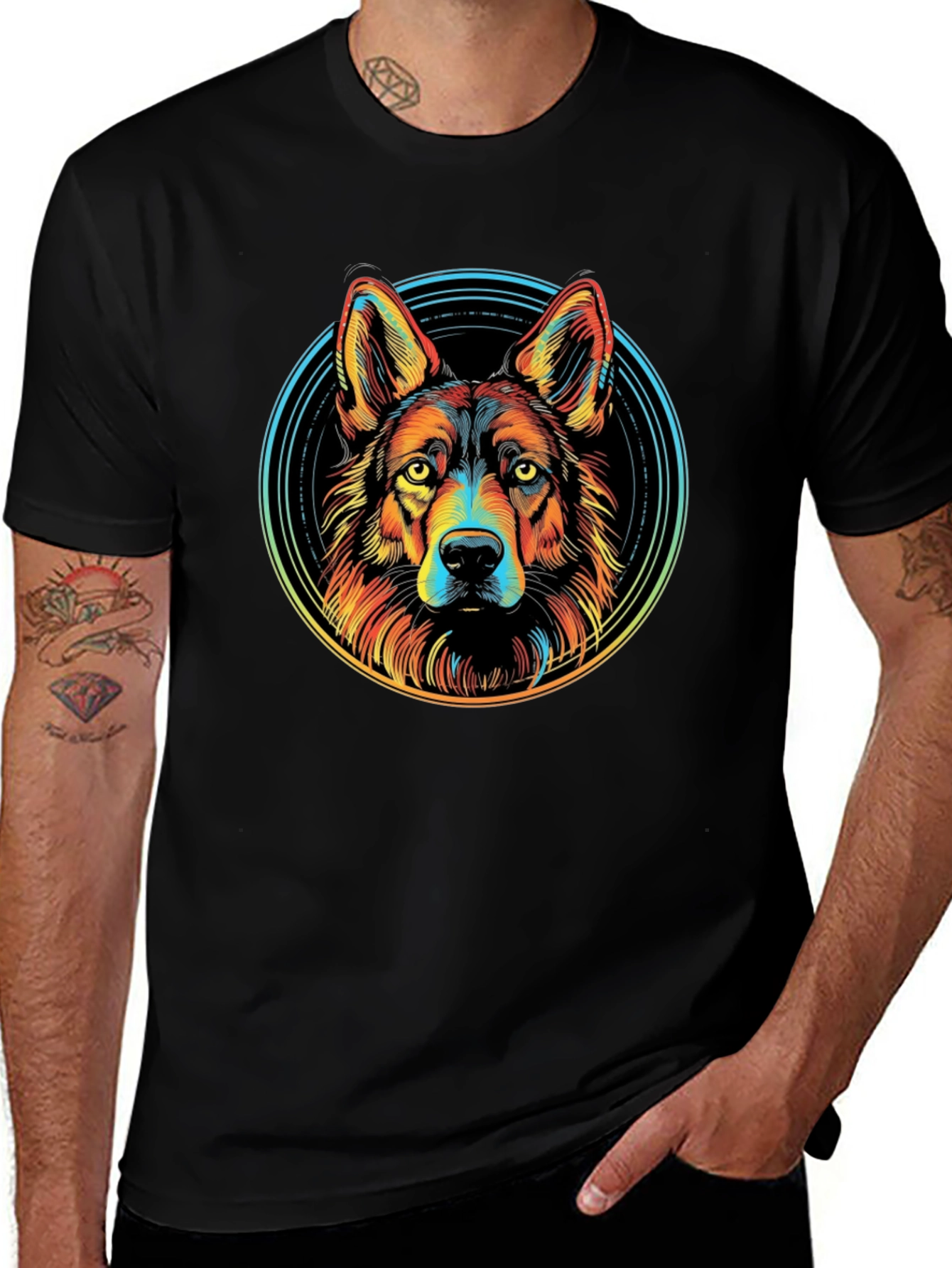 Variant 26 of Cool German Shepherd Graphic Tee