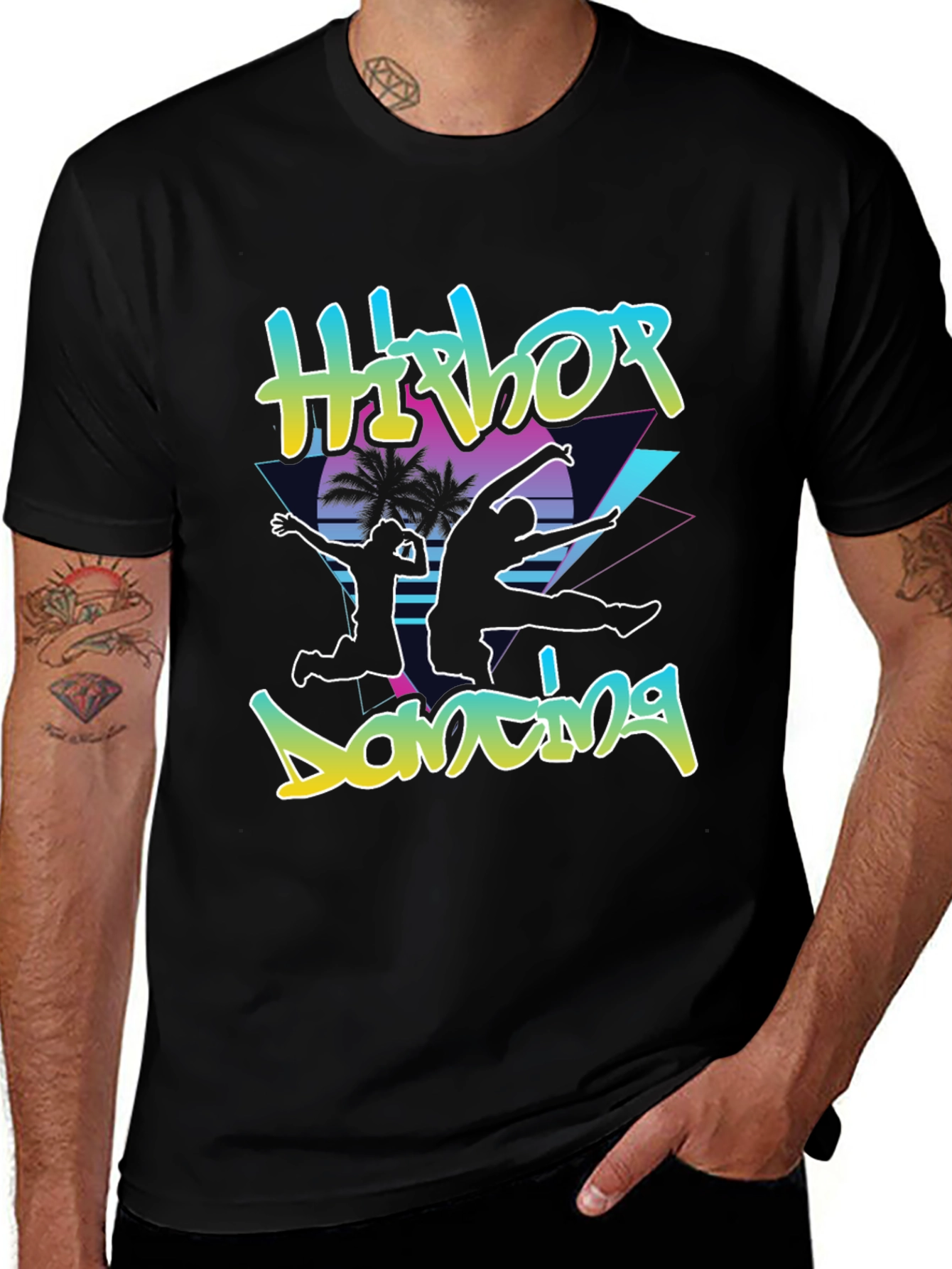 Variant 18 of Retro Hip Hop Dancing Graphic Tee