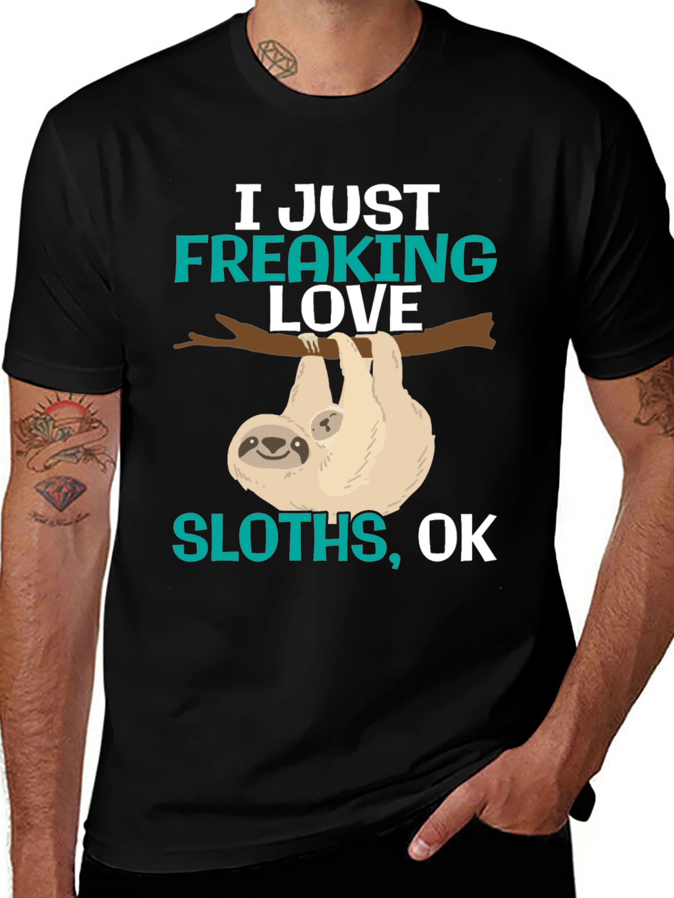 Variant 5 of I Just Freaking Love Sloths T-Shirt