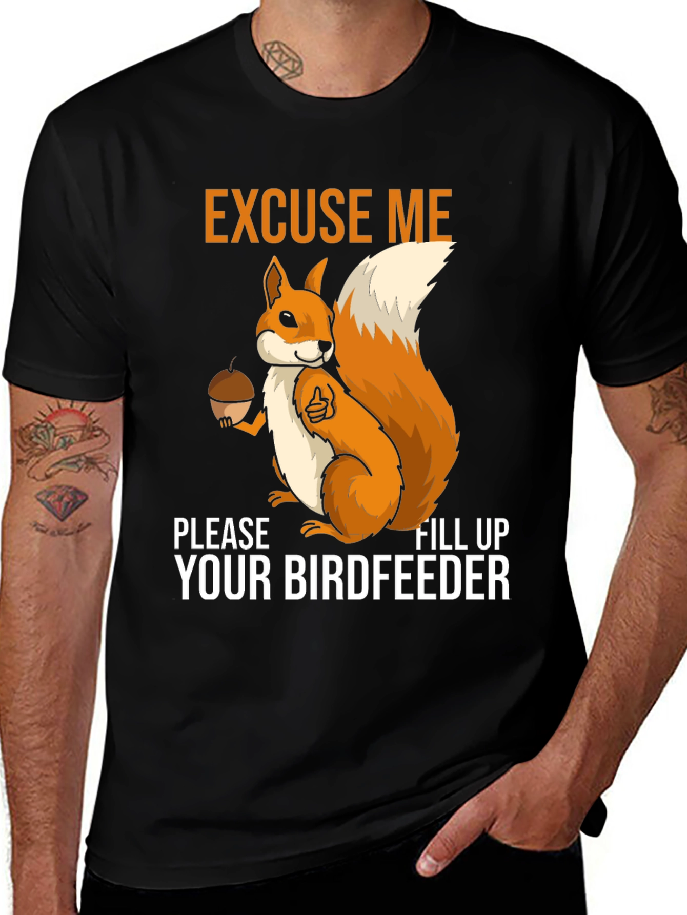 Variant 3 of Excuse Me Squirrel T-Shirt