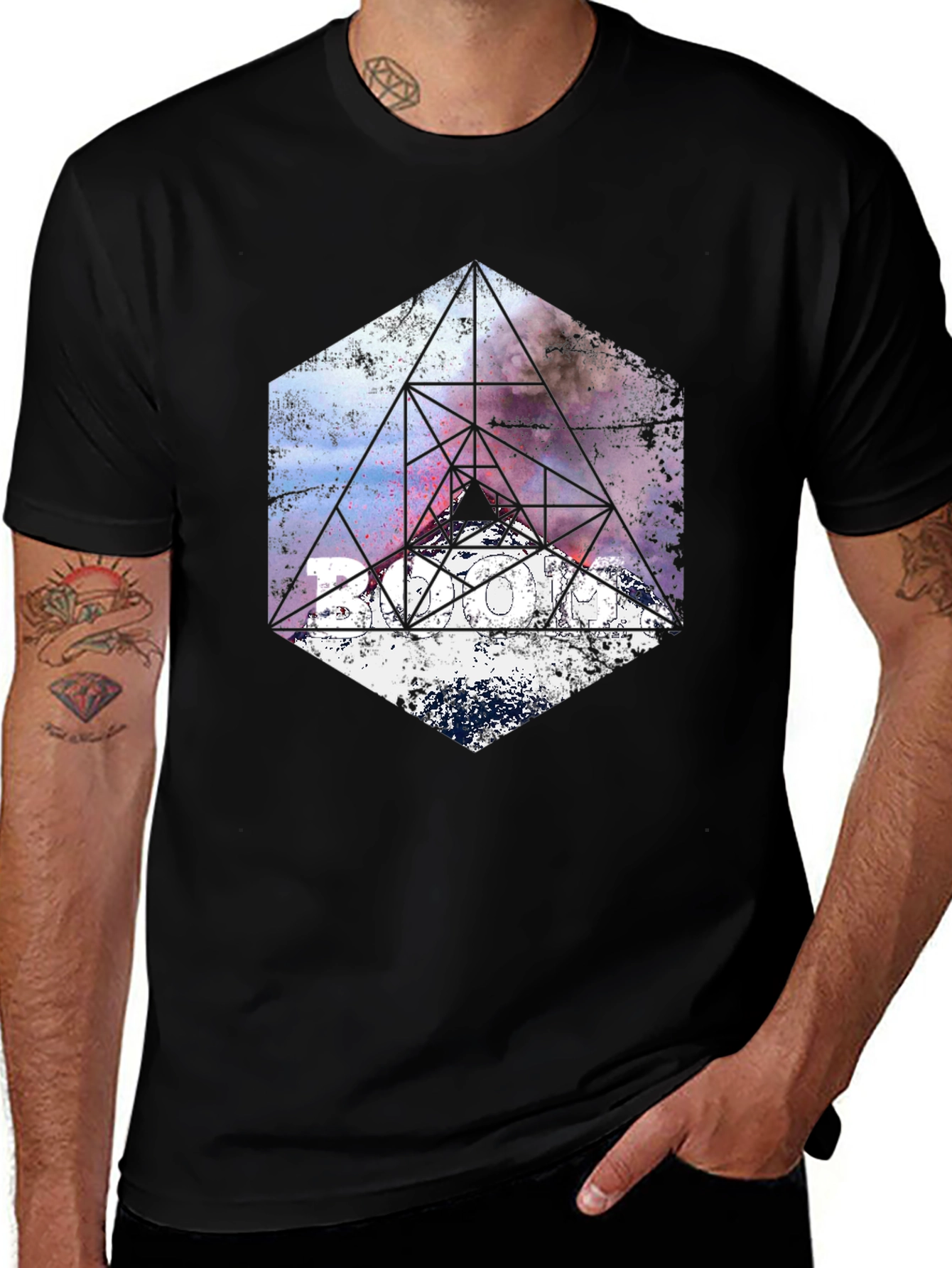 Variant 23 of Geometric Galaxy T-Shirt - Modern Graphic Tee