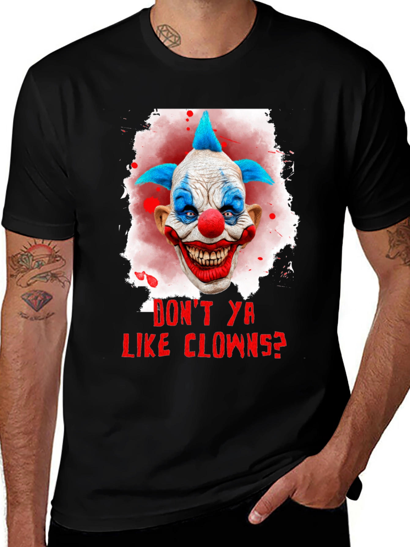Variant 12 of Scary Clown Graphic T-Shirt