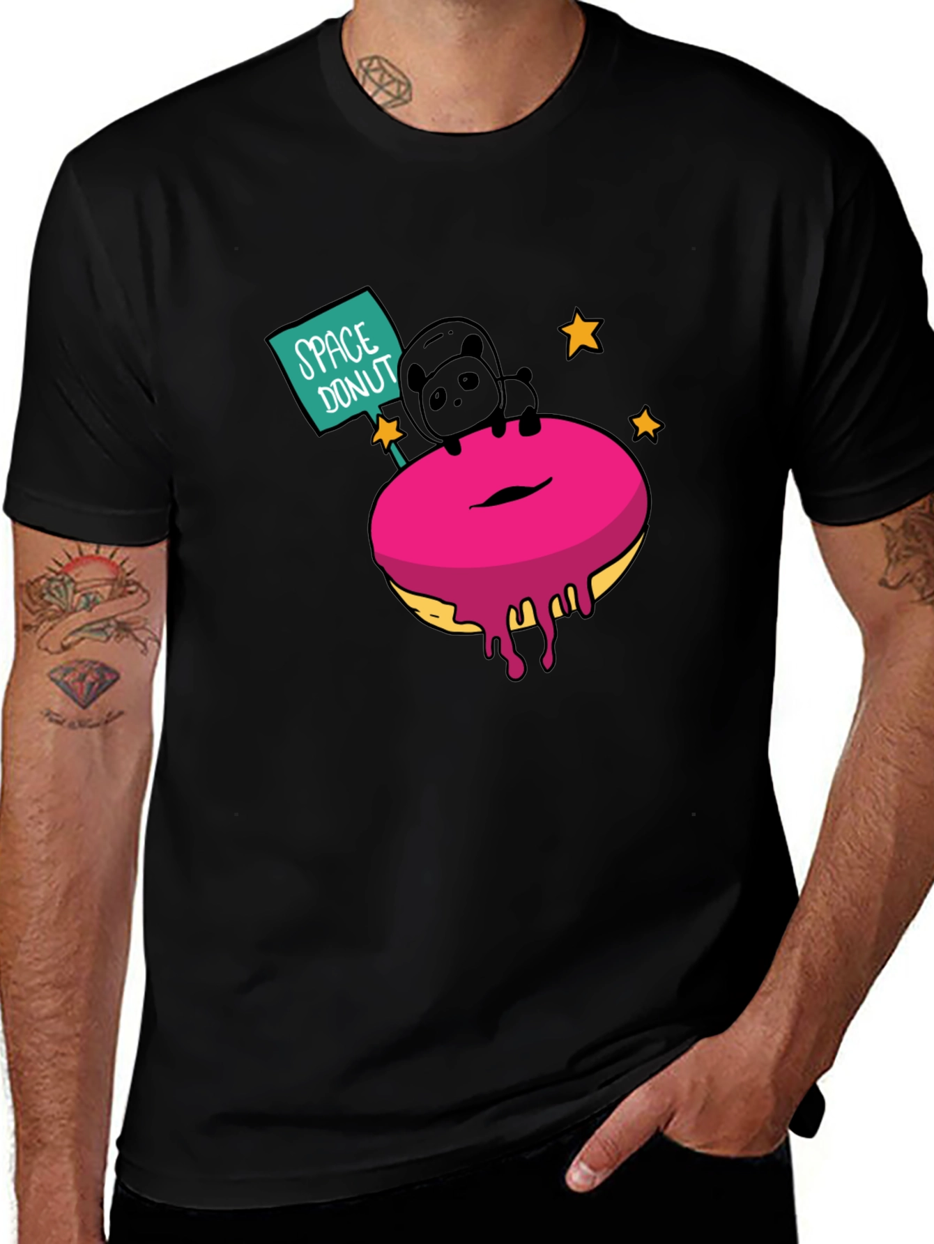Variant 8 of Space Donut T-Shirt - Funny Graphic Tee