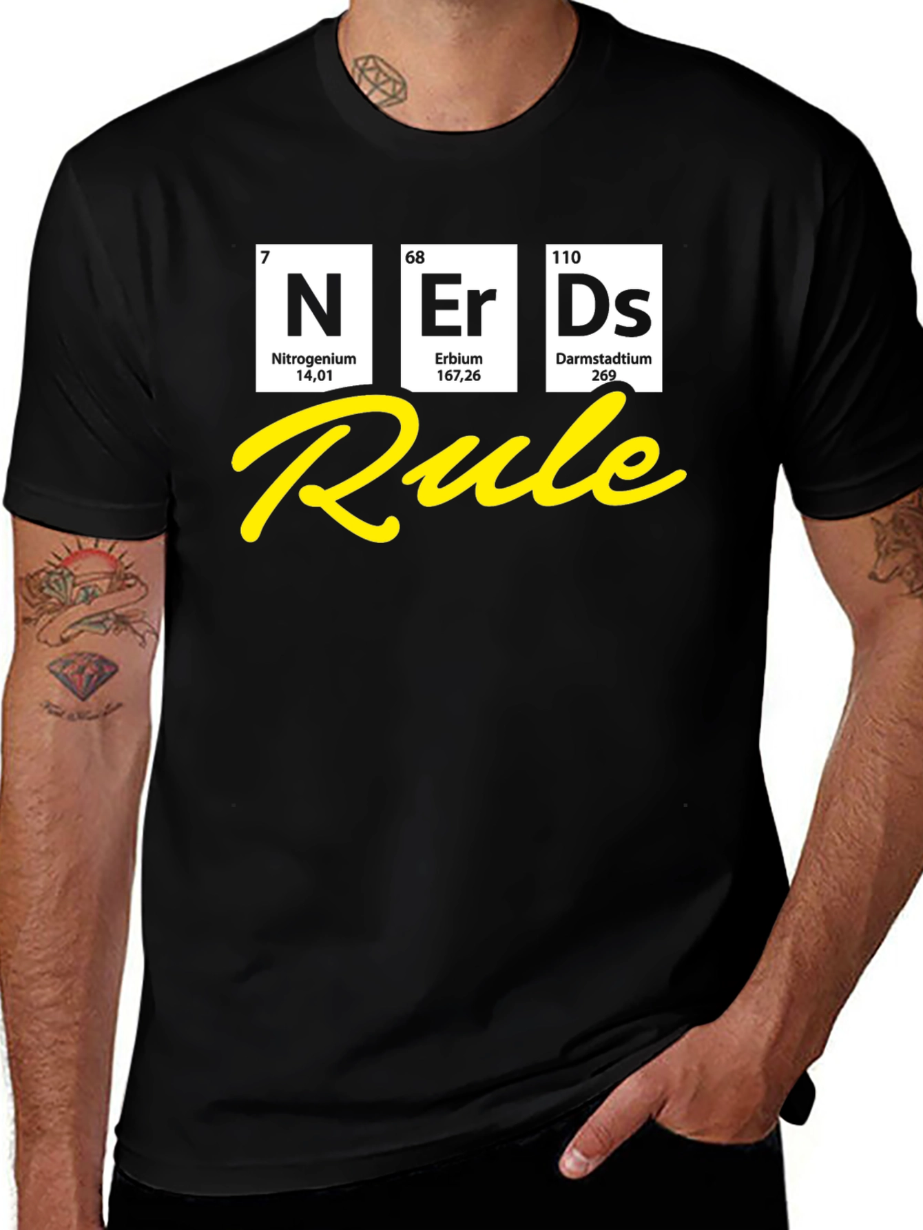 Nerds Rule T-Shirt - Periodic Table Elements Design