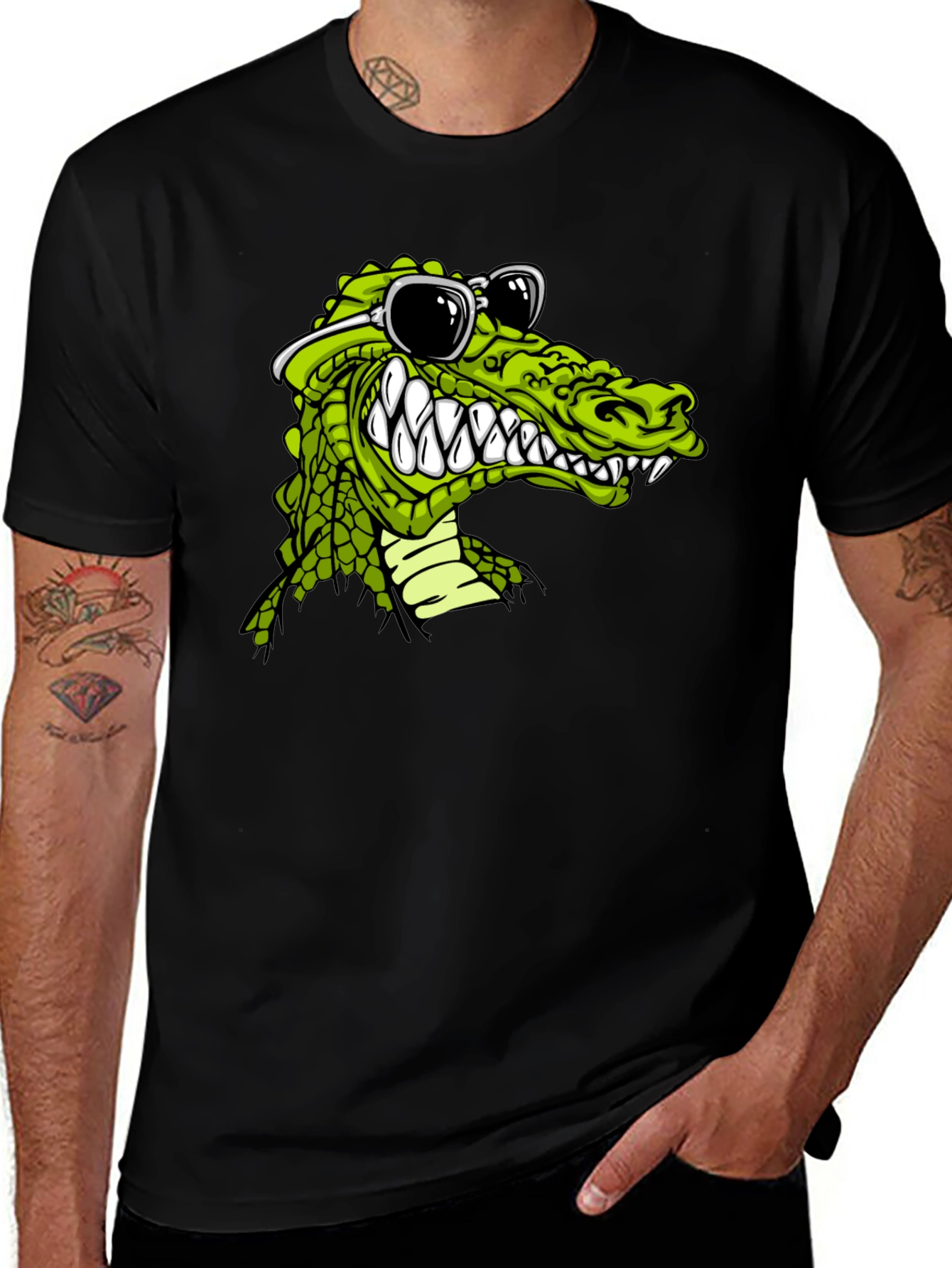 Variant 29 of Cool Alligator Graphic Tee
