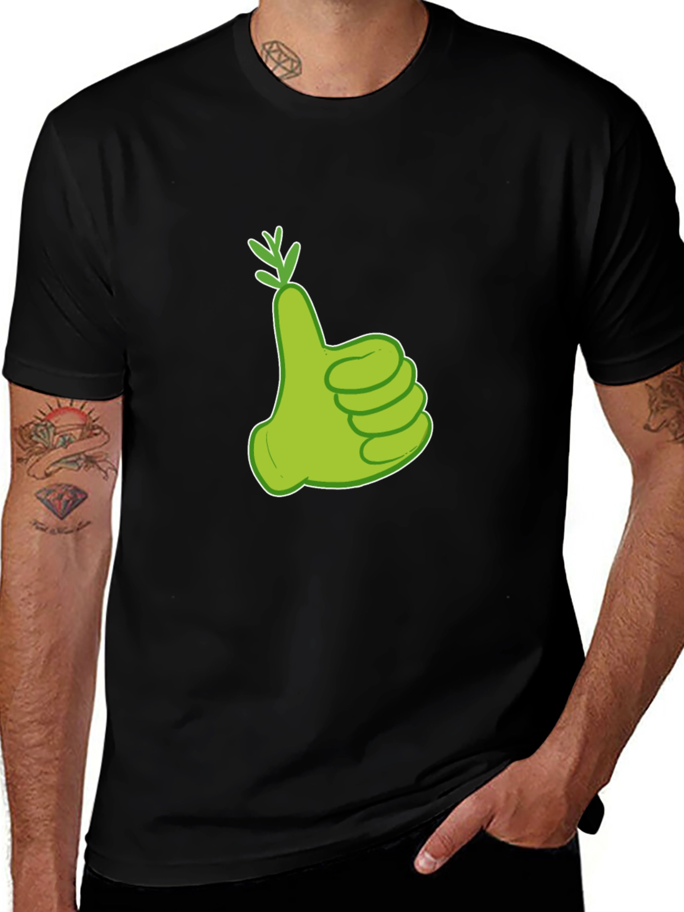 Variant 26 of Green Thumbs Up T-Shirt - Like A Boss