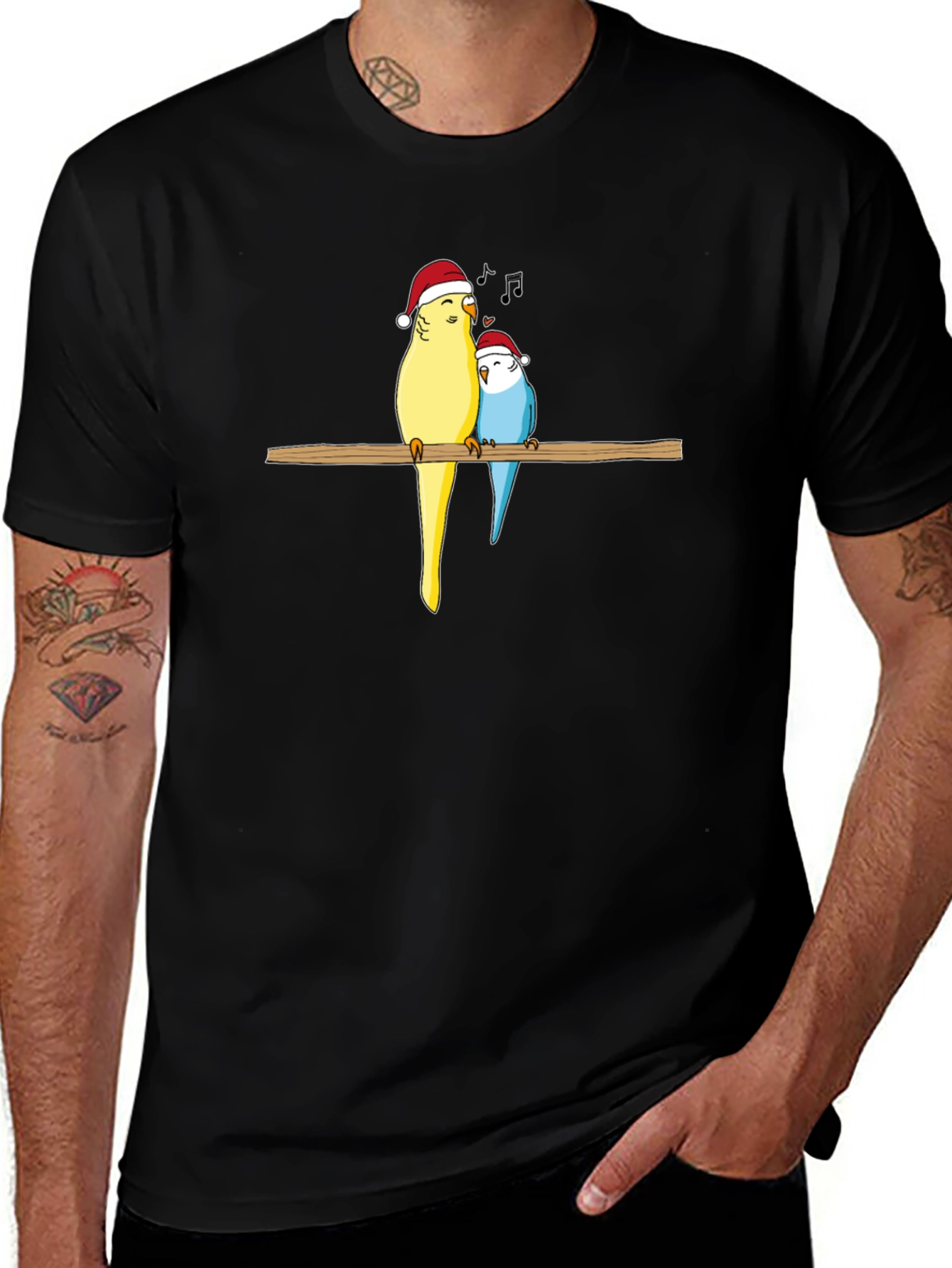 Variant 18 of Festive Bird Pair Tee