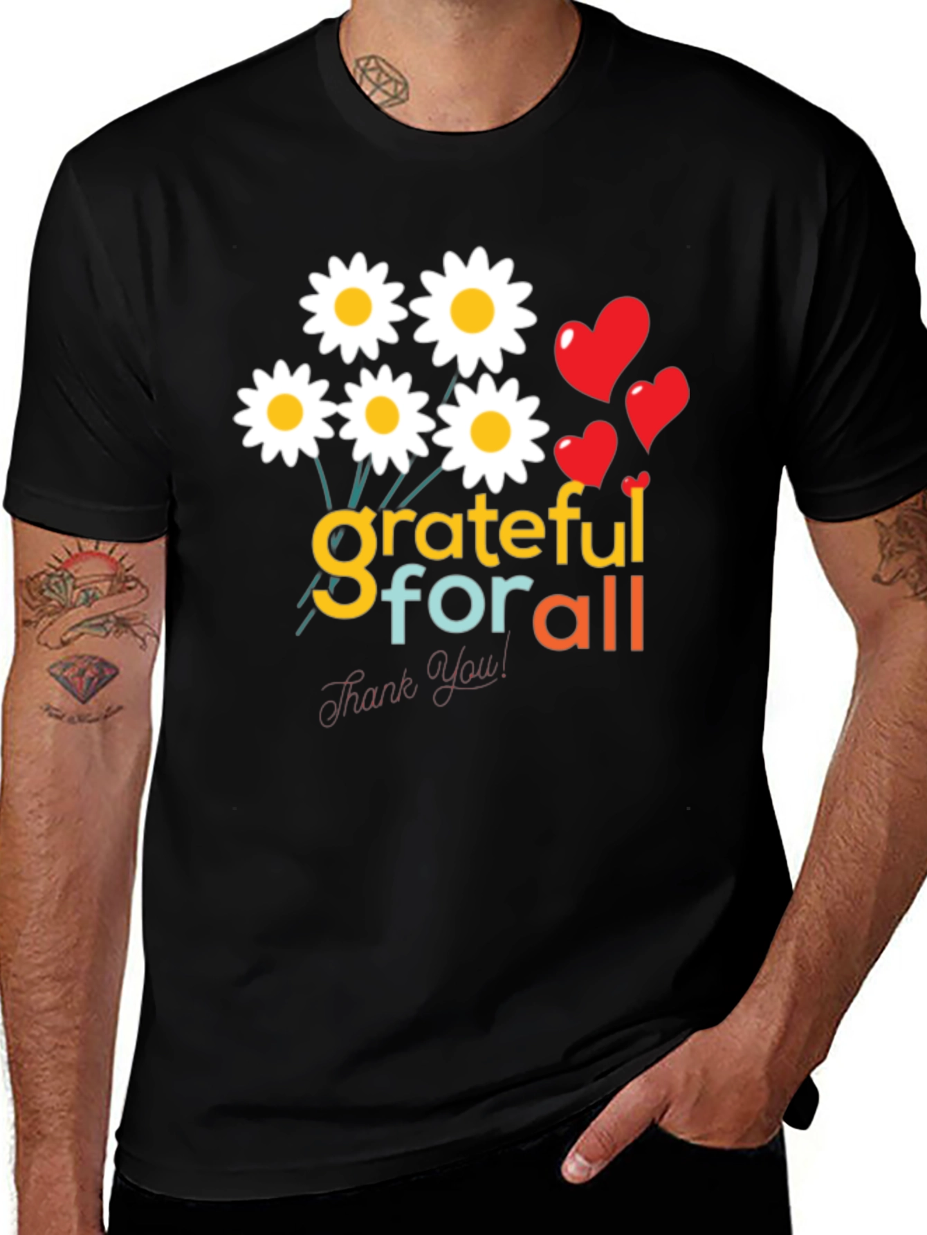 Variant 5 of Grateful For All Graphic Tee