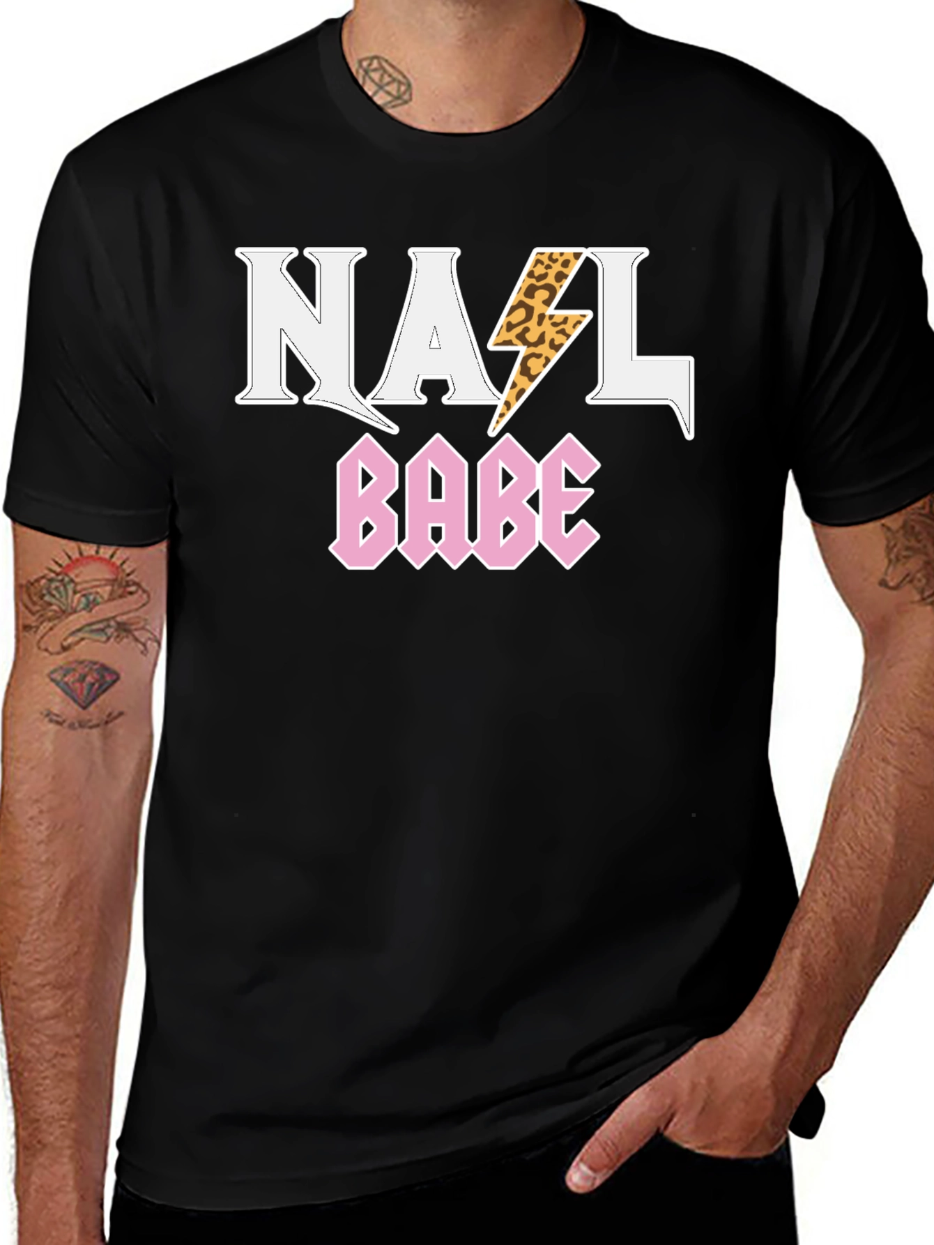 Variant 28 of NAIL Babe Graphic T-Shirt - Rocker Style