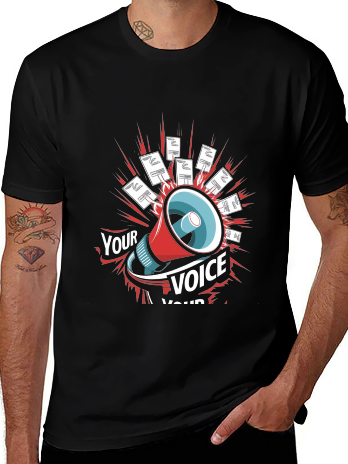 Your Voice T-Shirt Protest Shout Loud